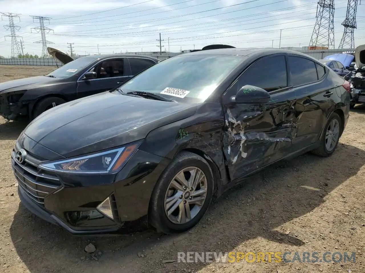 1 Photograph of a damaged car 5NPD84LF7LH521855 HYUNDAI ELANTRA 2020