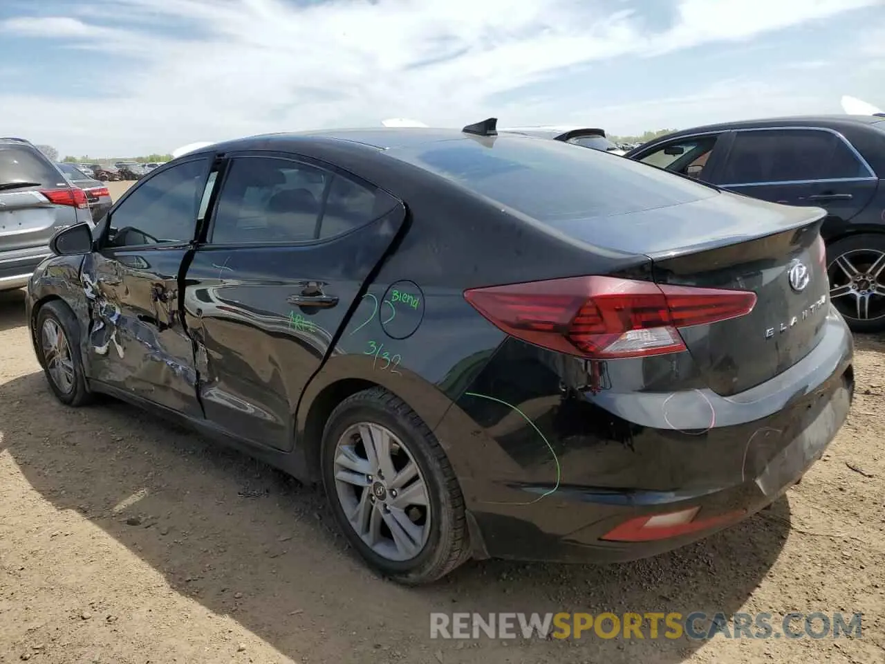 2 Photograph of a damaged car 5NPD84LF7LH521855 HYUNDAI ELANTRA 2020