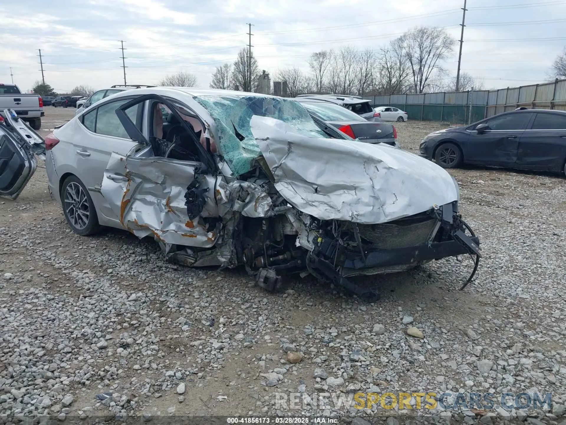 1 Photograph of a damaged car 5NPD84LF7LH530121 HYUNDAI ELANTRA 2020