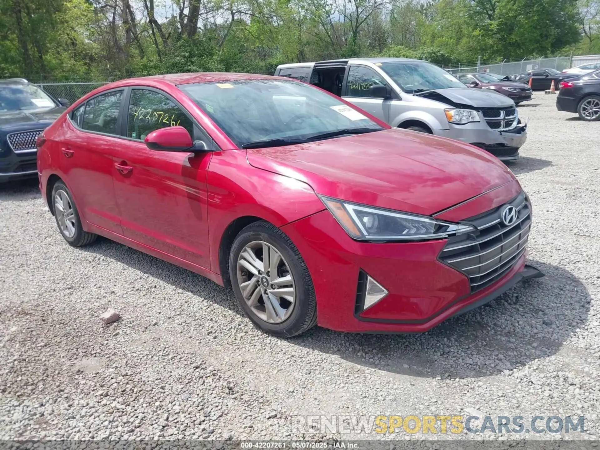 1 Photograph of a damaged car 5NPD84LF7LH541491 HYUNDAI ELANTRA 2020