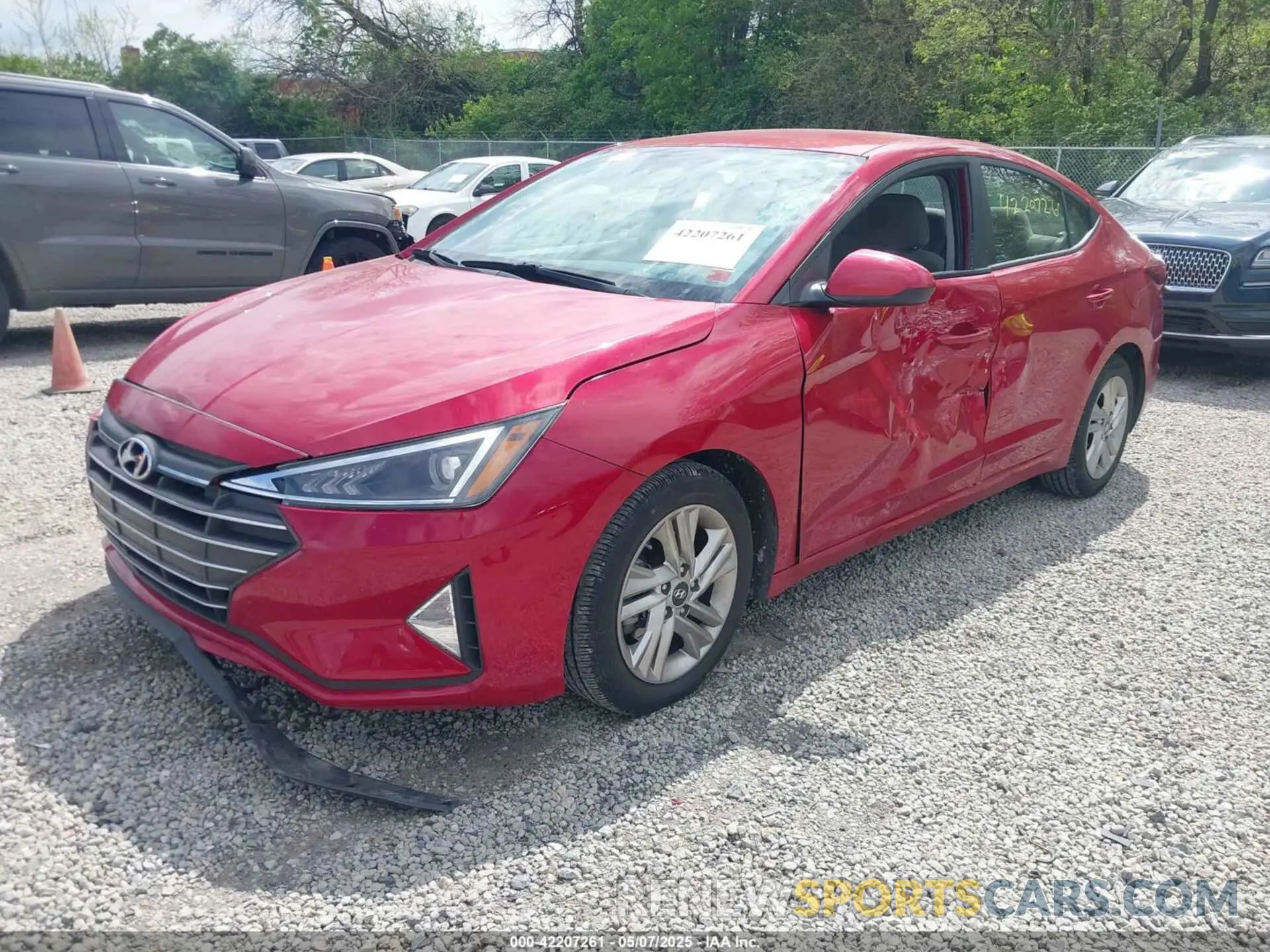 2 Photograph of a damaged car 5NPD84LF7LH541491 HYUNDAI ELANTRA 2020