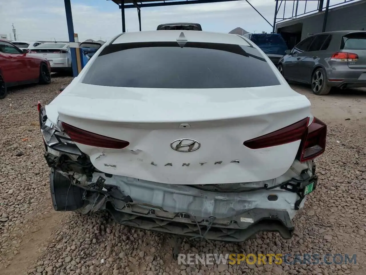 6 Photograph of a damaged car 5NPD84LF7LH542947 HYUNDAI ELANTRA 2020