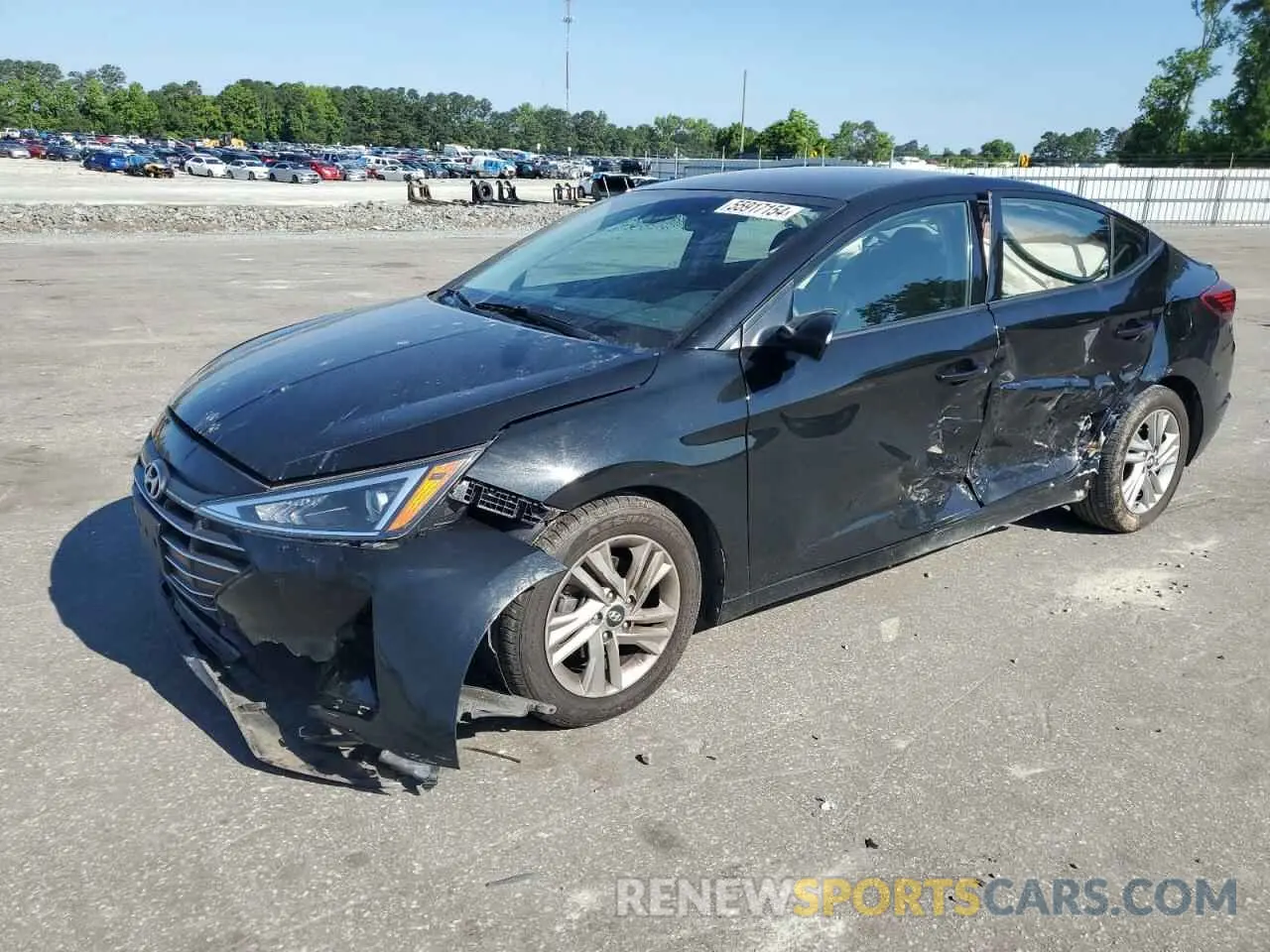 1 Photograph of a damaged car 5NPD84LF7LH543760 HYUNDAI ELANTRA 2020