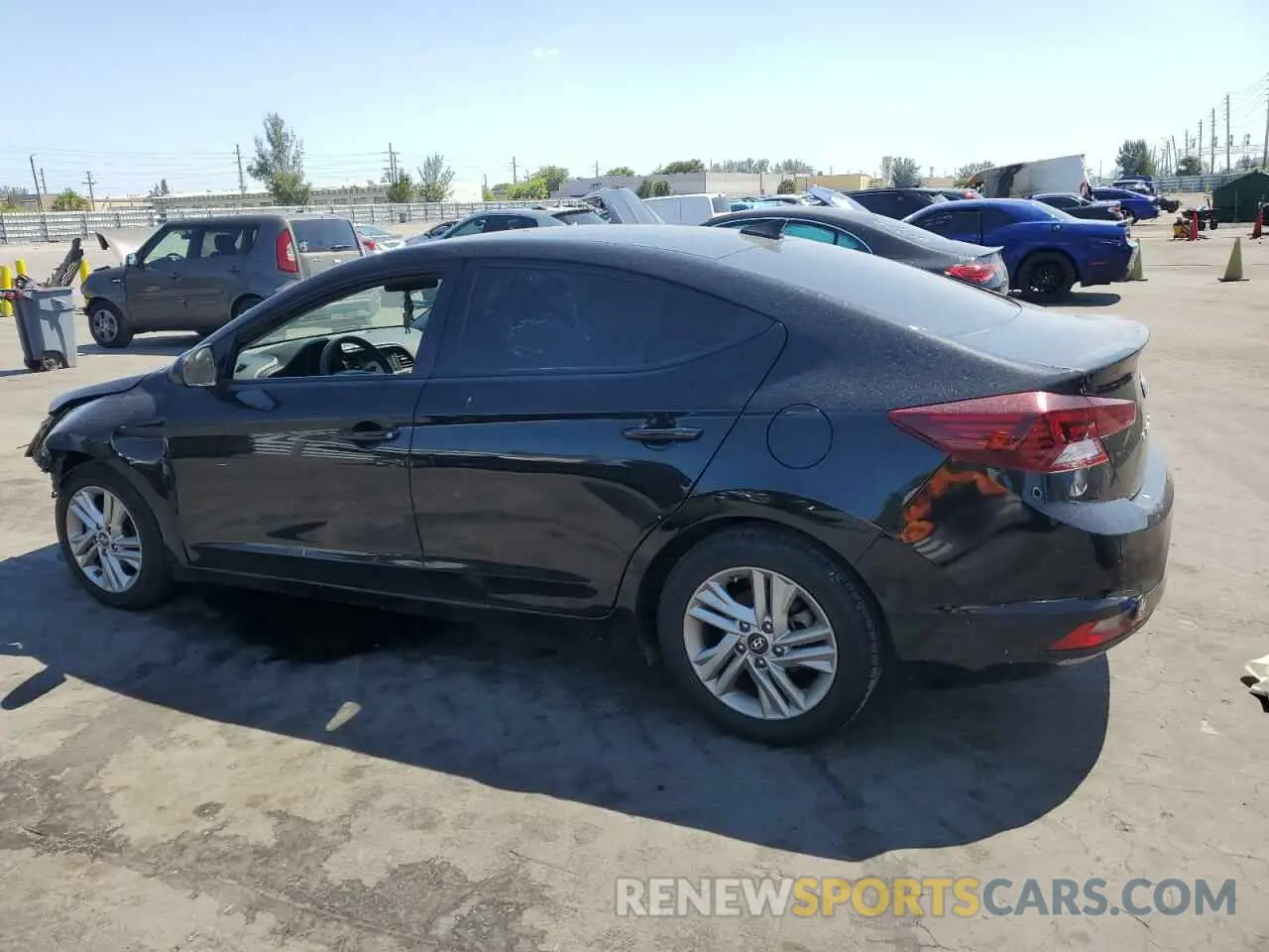 2 Photograph of a damaged car 5NPD84LF7LH549011 HYUNDAI ELANTRA 2020