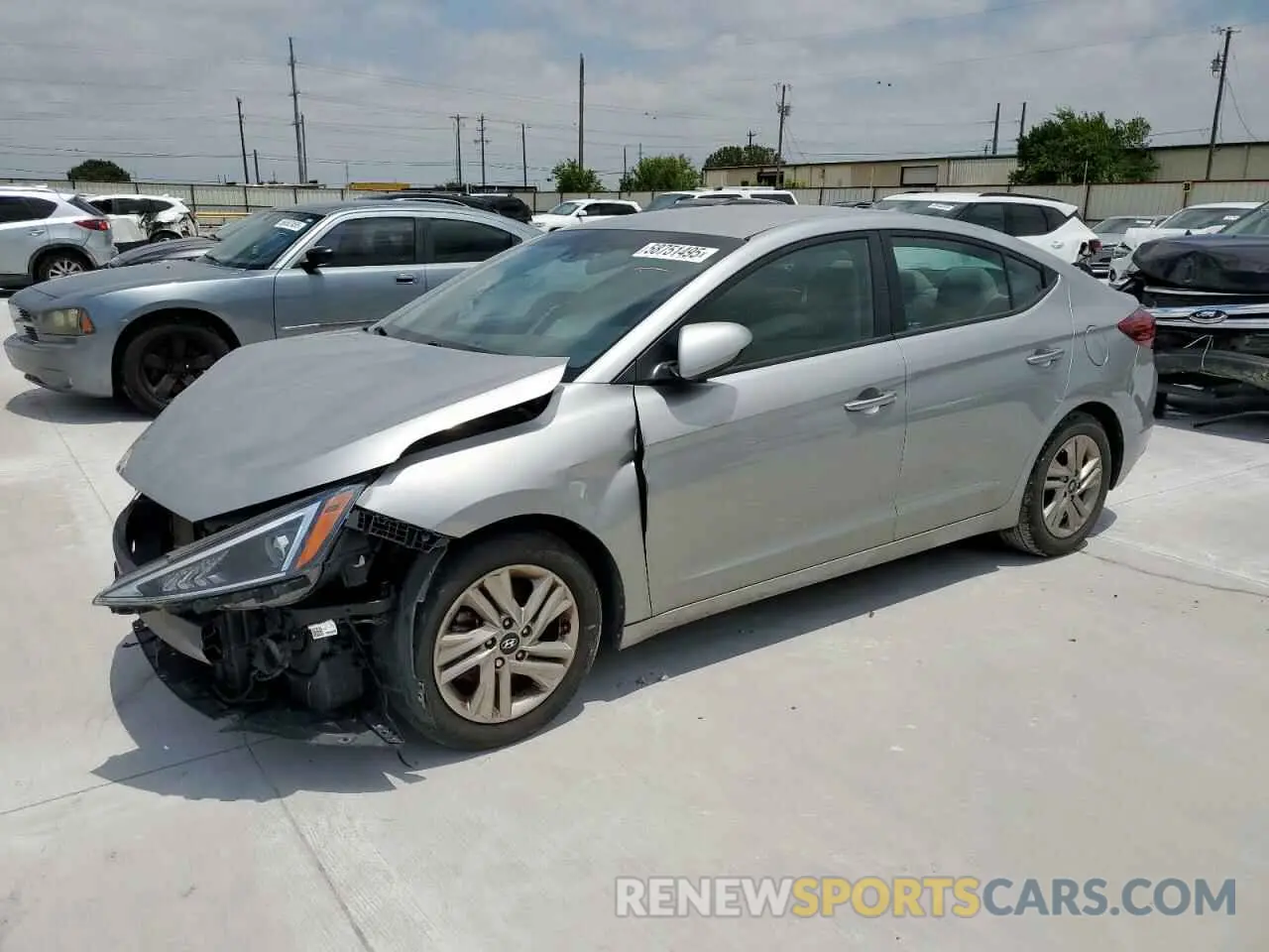 1 Photograph of a damaged car 5NPD84LF7LH564169 HYUNDAI ELANTRA 2020