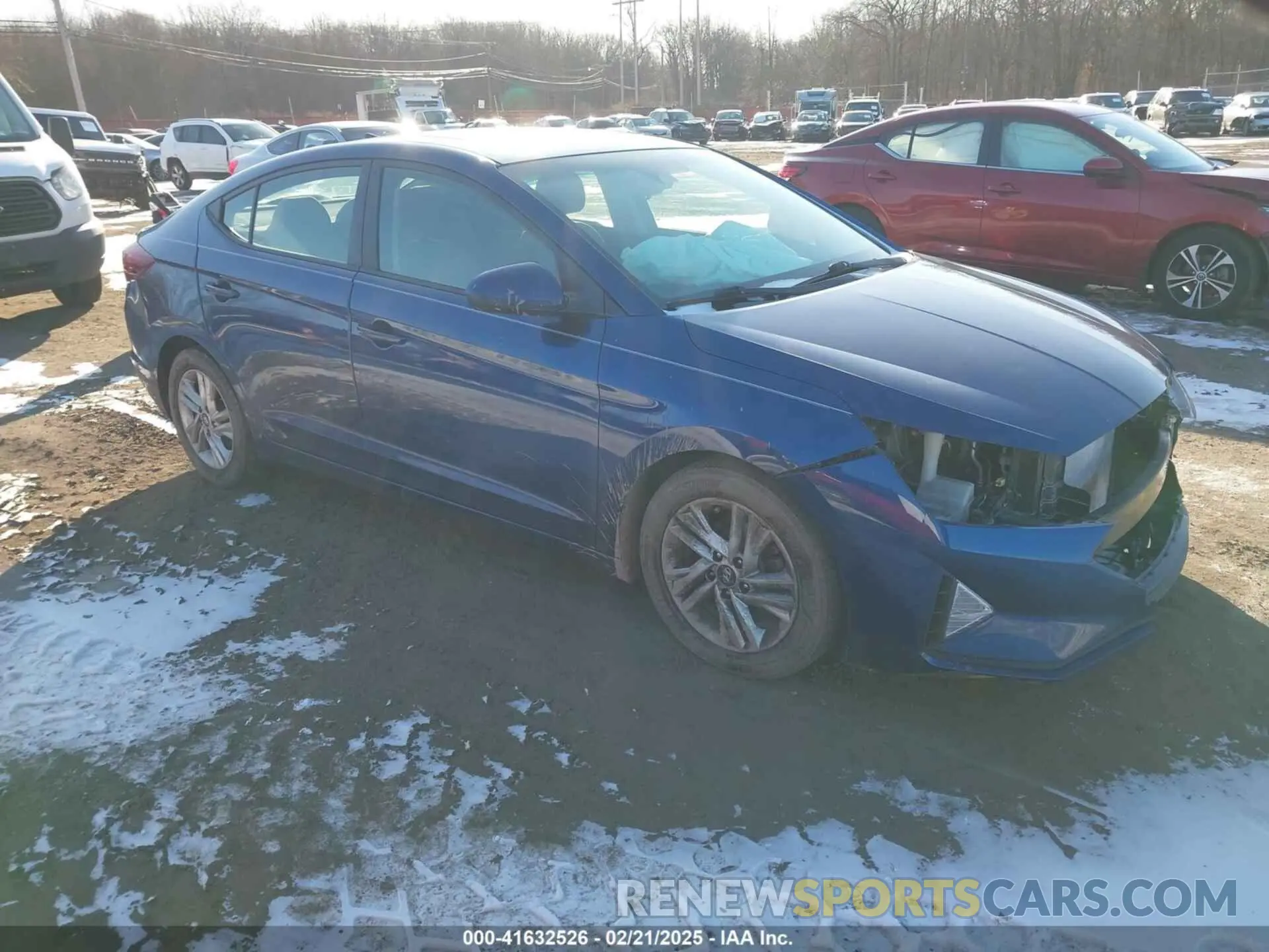 1 Photograph of a damaged car 5NPD84LF7LH587645 HYUNDAI ELANTRA 2020