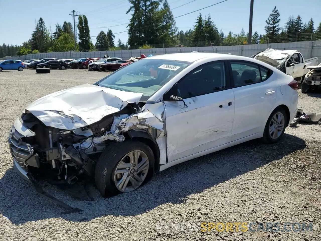 1 Photograph of a damaged car 5NPD84LF7LH602158 HYUNDAI ELANTRA 2020