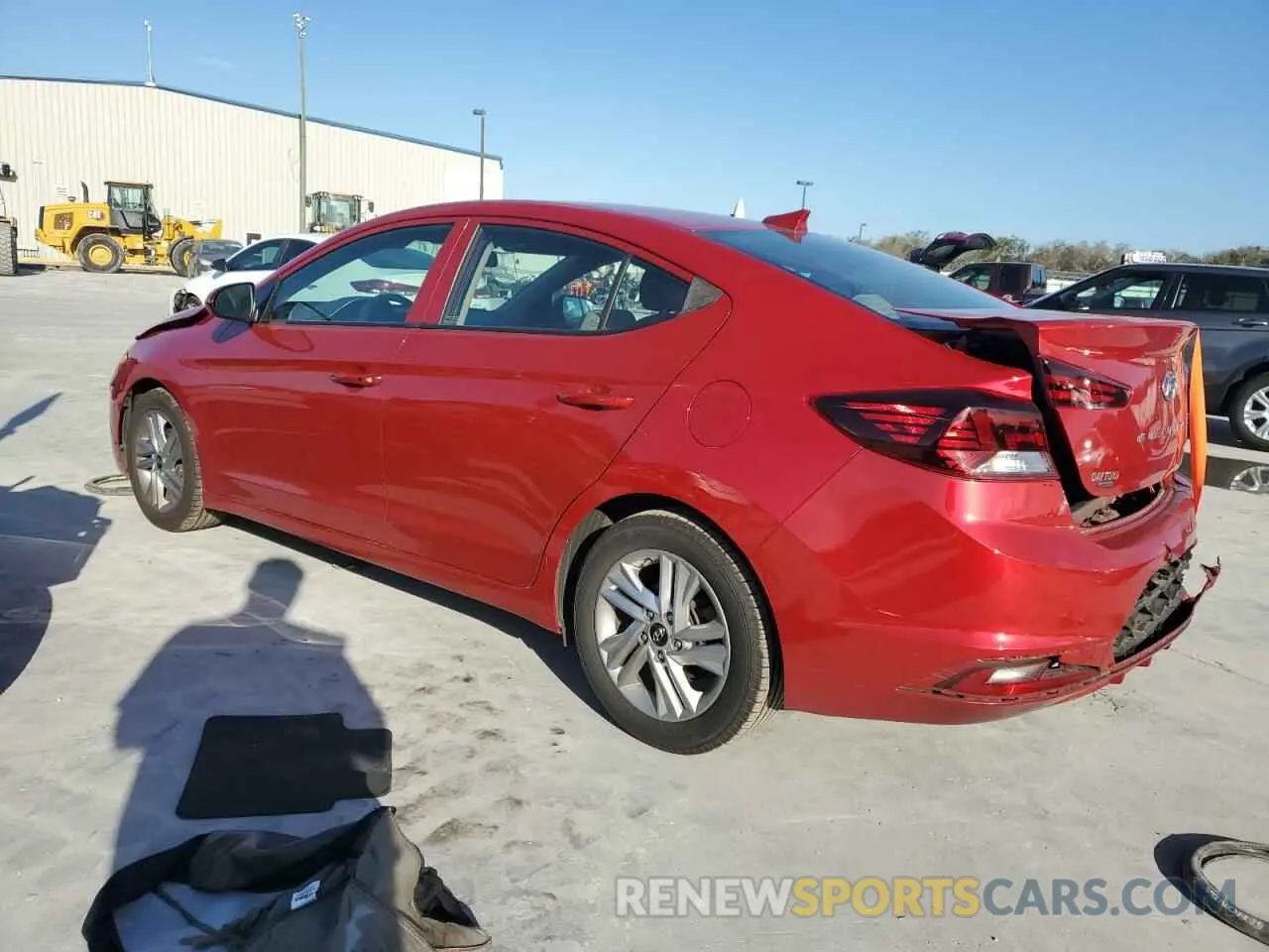 2 Photograph of a damaged car 5NPD84LF7LH603522 HYUNDAI ELANTRA 2020
