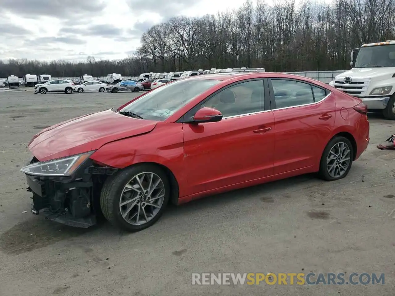 1 Photograph of a damaged car 5NPD84LF8LH552547 HYUNDAI ELANTRA 2020