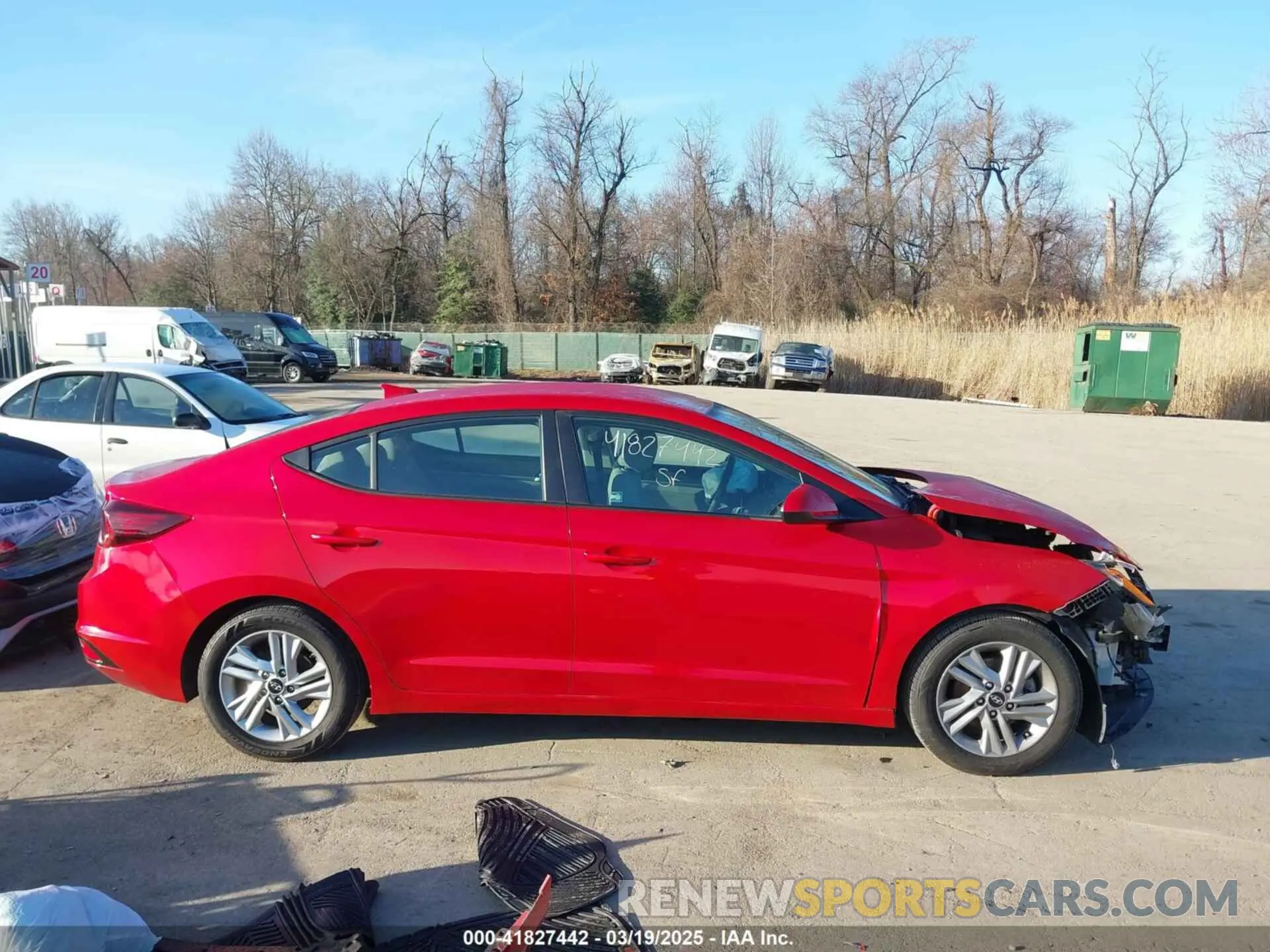 14 Photograph of a damaged car 5NPD84LF8LH562835 HYUNDAI ELANTRA 2020