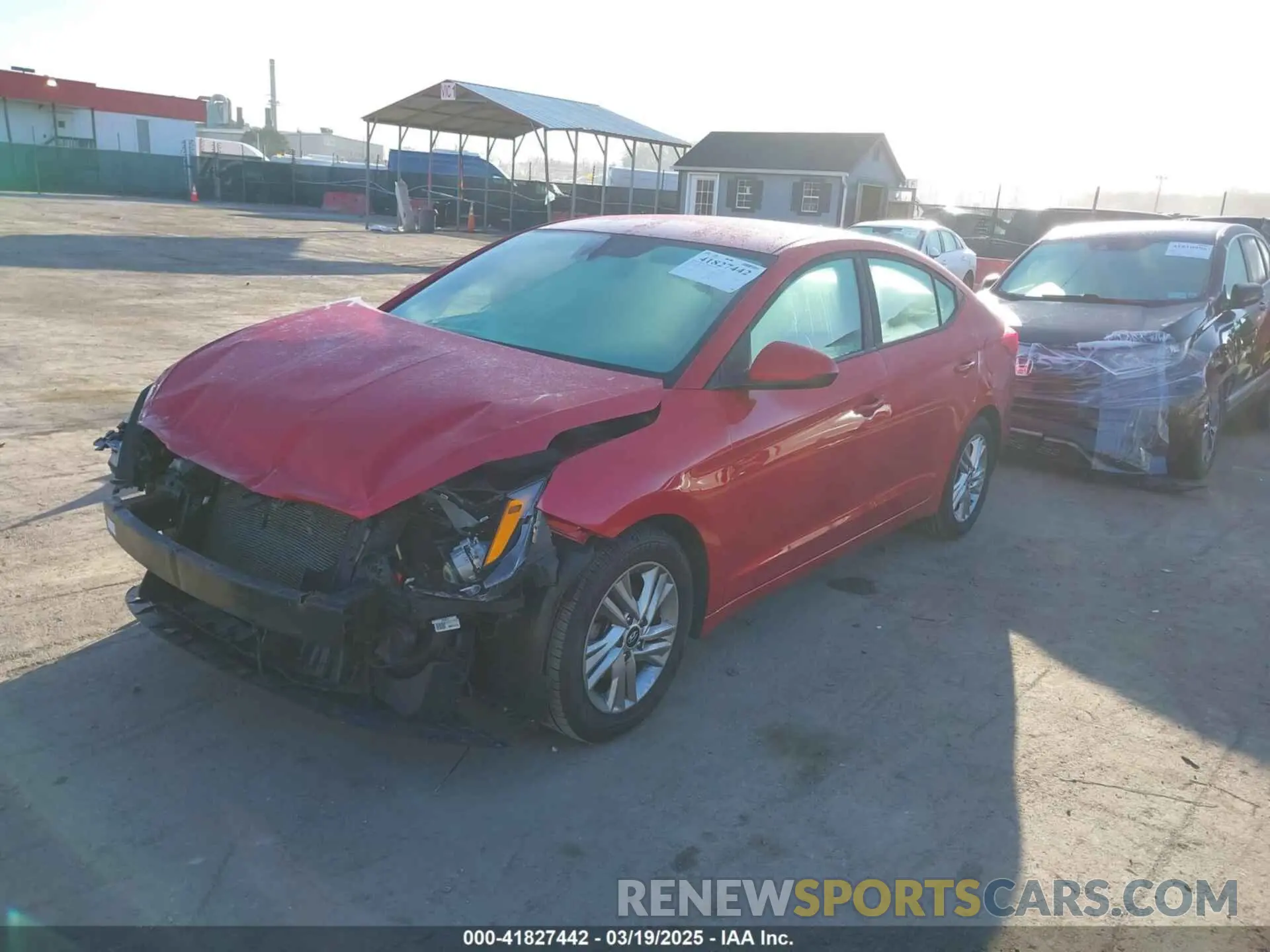 2 Photograph of a damaged car 5NPD84LF8LH562835 HYUNDAI ELANTRA 2020