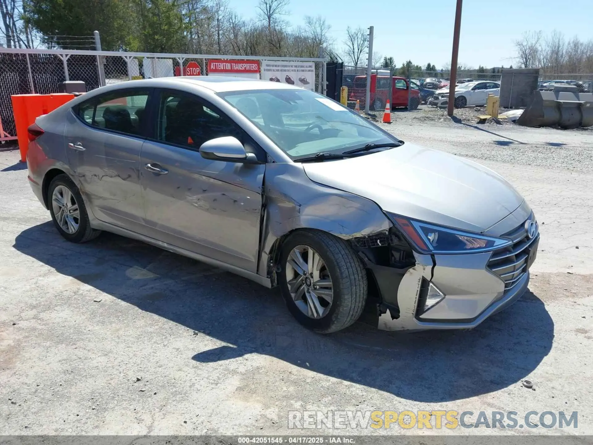 1 Photograph of a damaged car 5NPD84LF8LH585046 HYUNDAI ELANTRA 2020