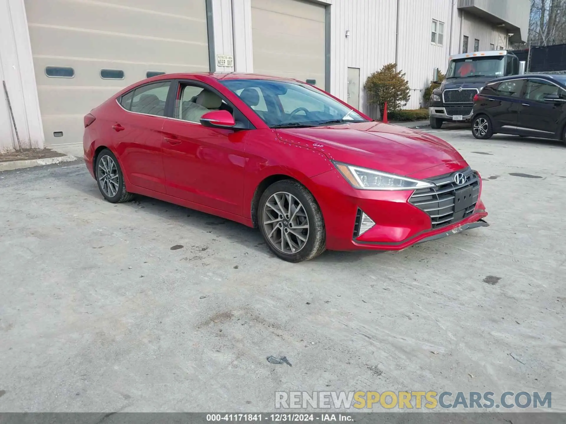 1 Photograph of a damaged car 5NPD84LF8LH593714 HYUNDAI ELANTRA 2020