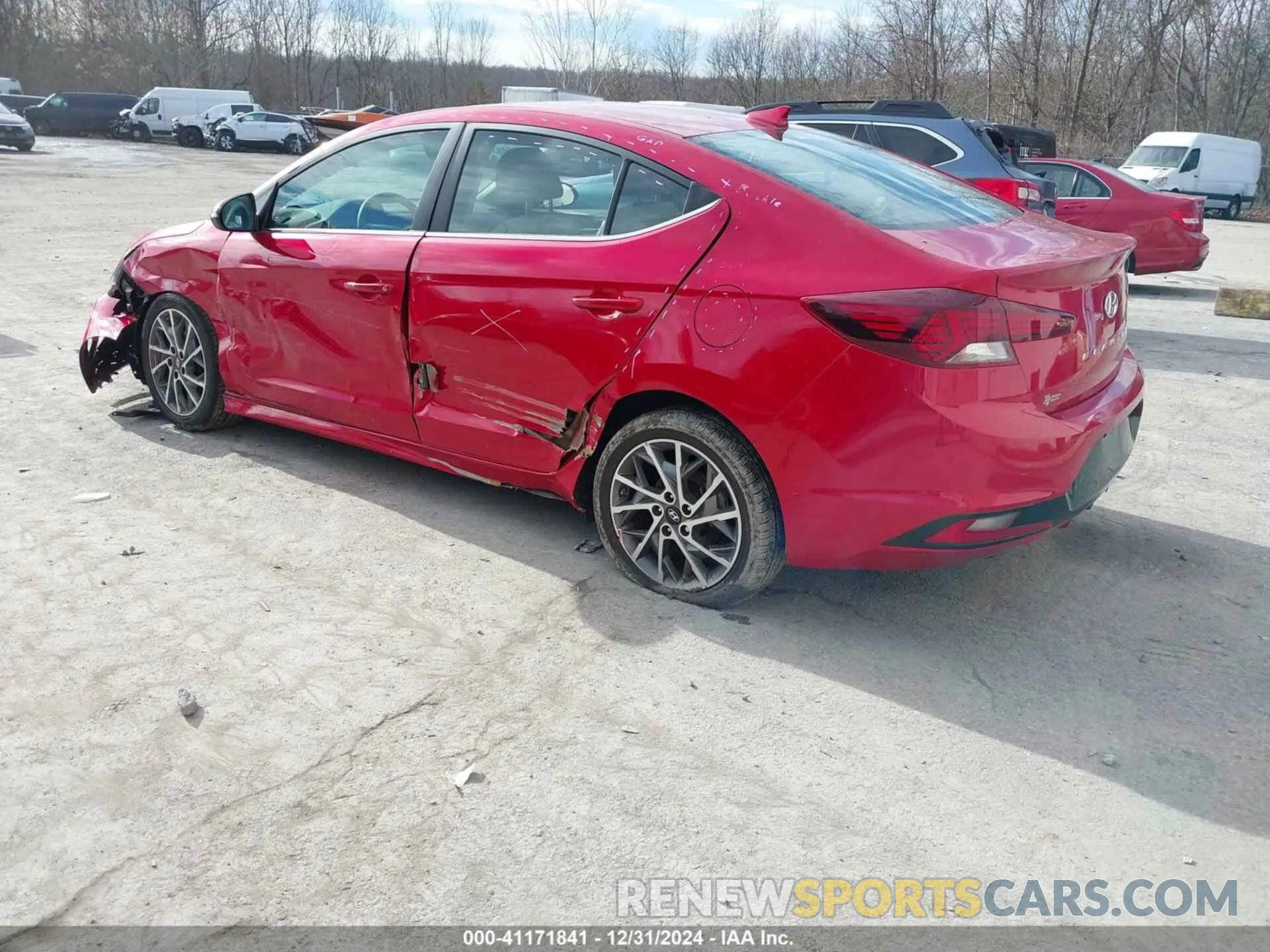 3 Photograph of a damaged car 5NPD84LF8LH593714 HYUNDAI ELANTRA 2020