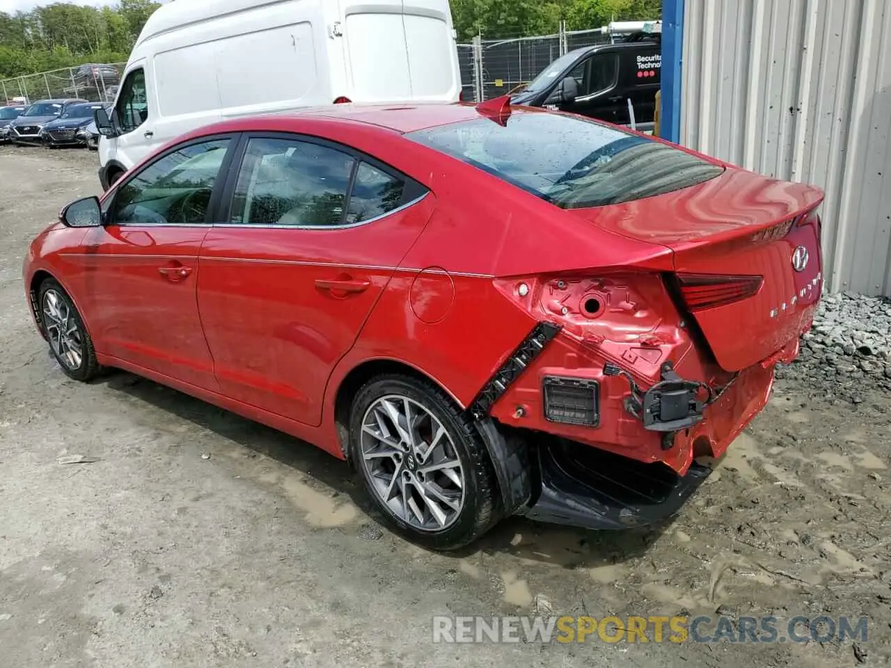 2 Photograph of a damaged car 5NPD84LF8LH603643 HYUNDAI ELANTRA 2020