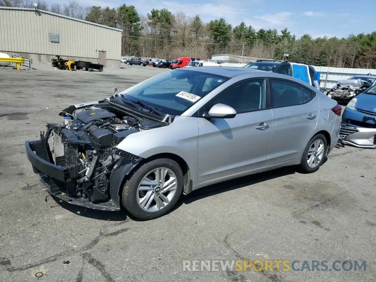1 Photograph of a damaged car 5NPD84LF8LH627733 HYUNDAI ELANTRA 2020