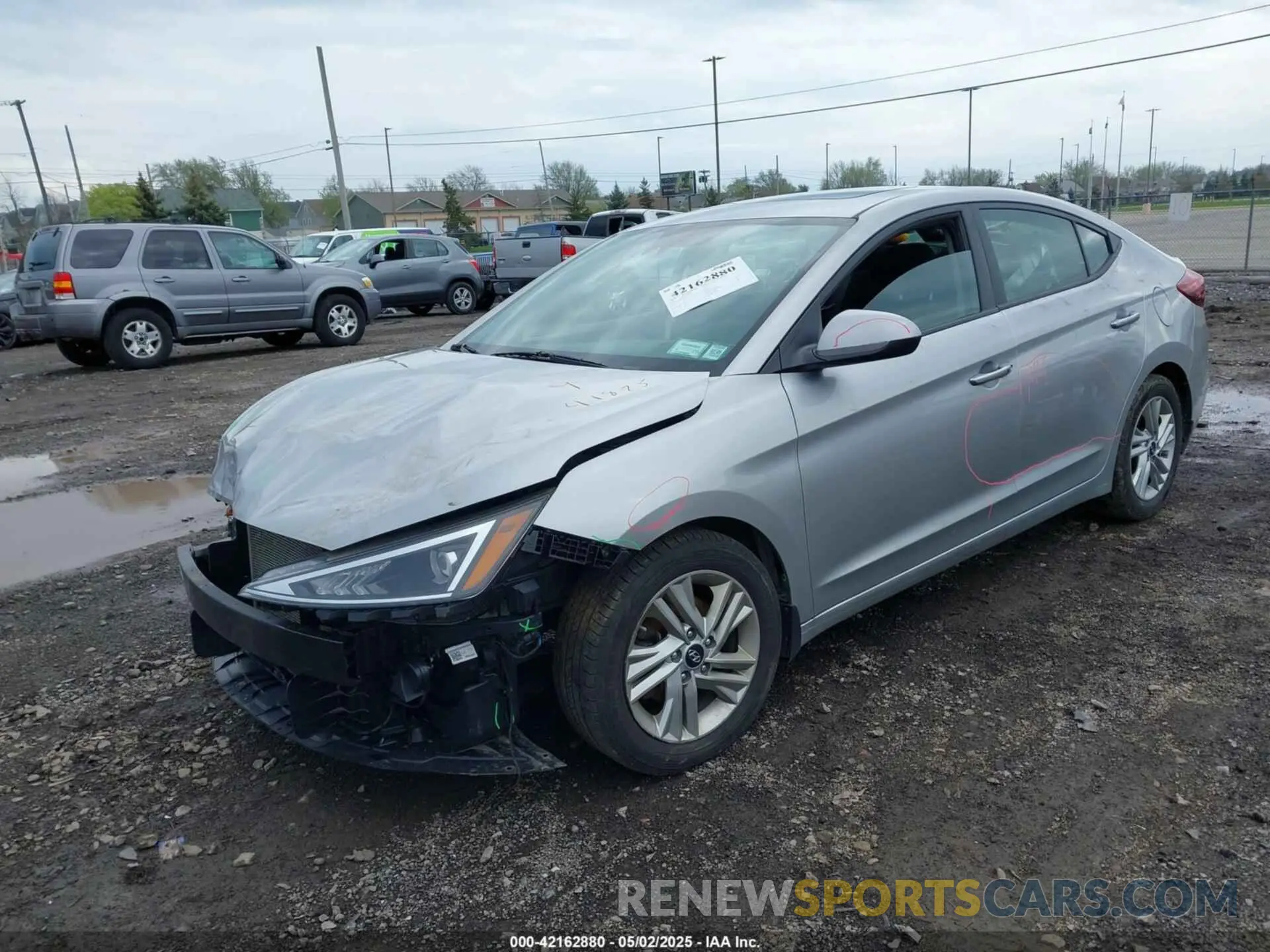 2 Photograph of a damaged car 5NPD84LF8LH629384 HYUNDAI ELANTRA 2020
