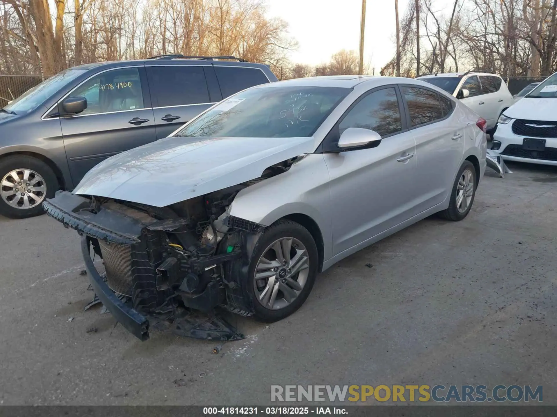 2 Photograph of a damaged car 5NPD84LF9LH505432 HYUNDAI ELANTRA 2020