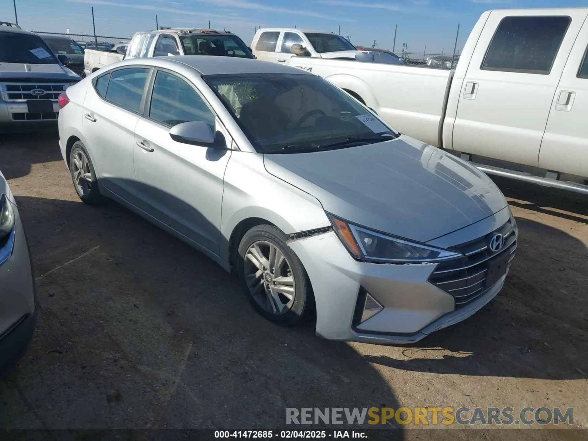 1 Photograph of a damaged car 5NPD84LF9LH506113 HYUNDAI ELANTRA 2020