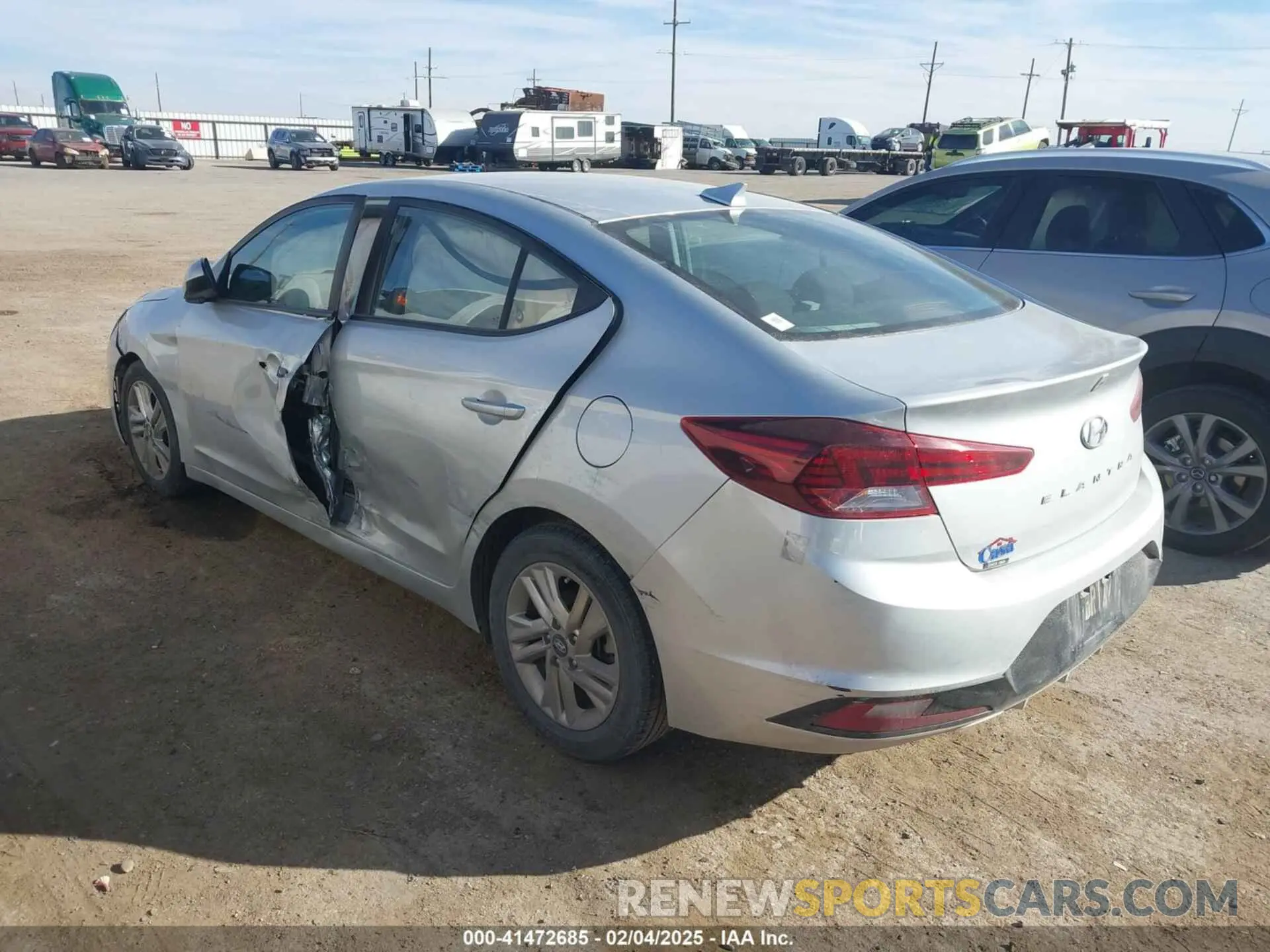 3 Photograph of a damaged car 5NPD84LF9LH506113 HYUNDAI ELANTRA 2020