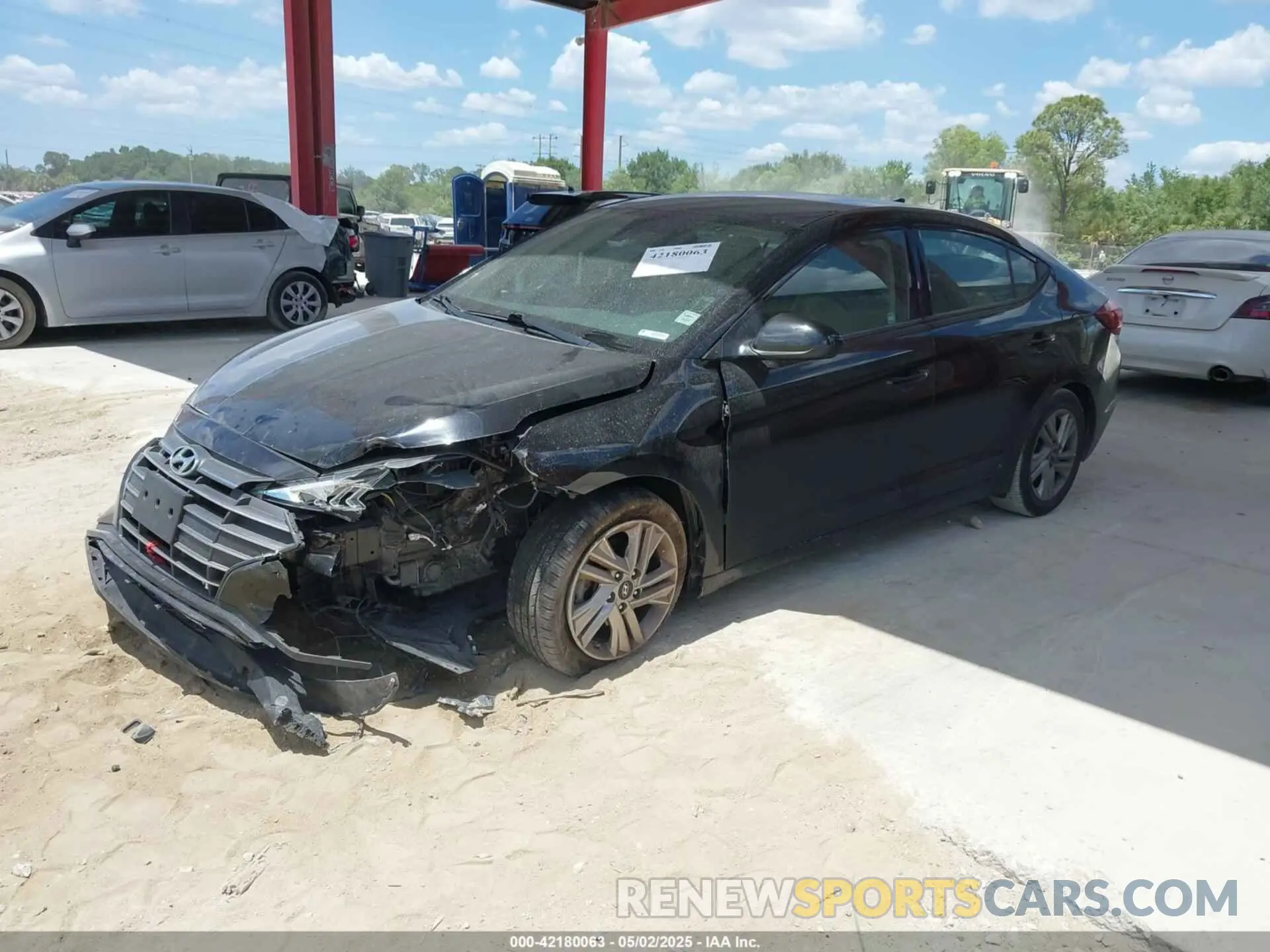 2 Photograph of a damaged car 5NPD84LF9LH507214 HYUNDAI ELANTRA 2020