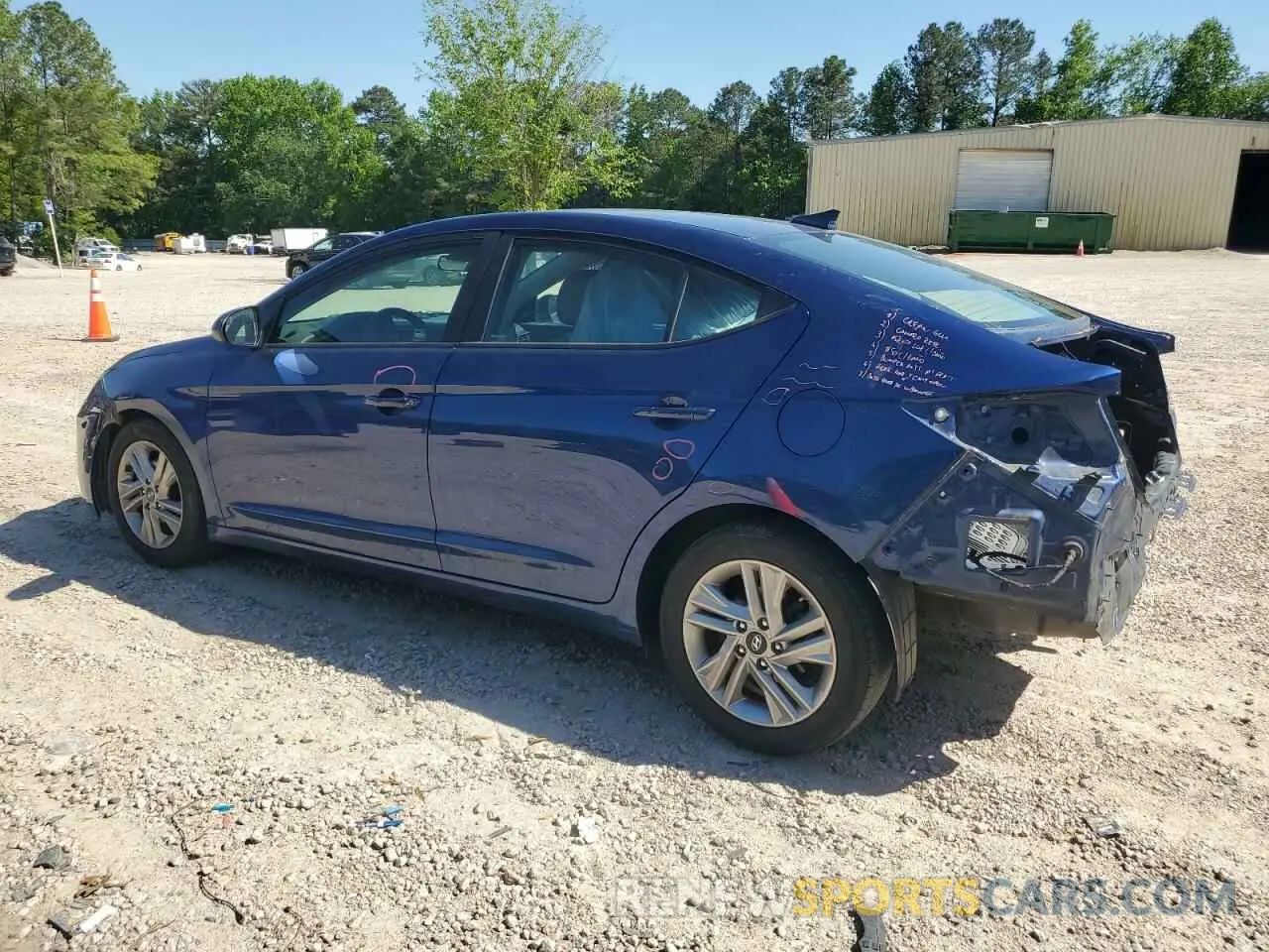 2 Photograph of a damaged car 5NPD84LF9LH533683 HYUNDAI ELANTRA 2020