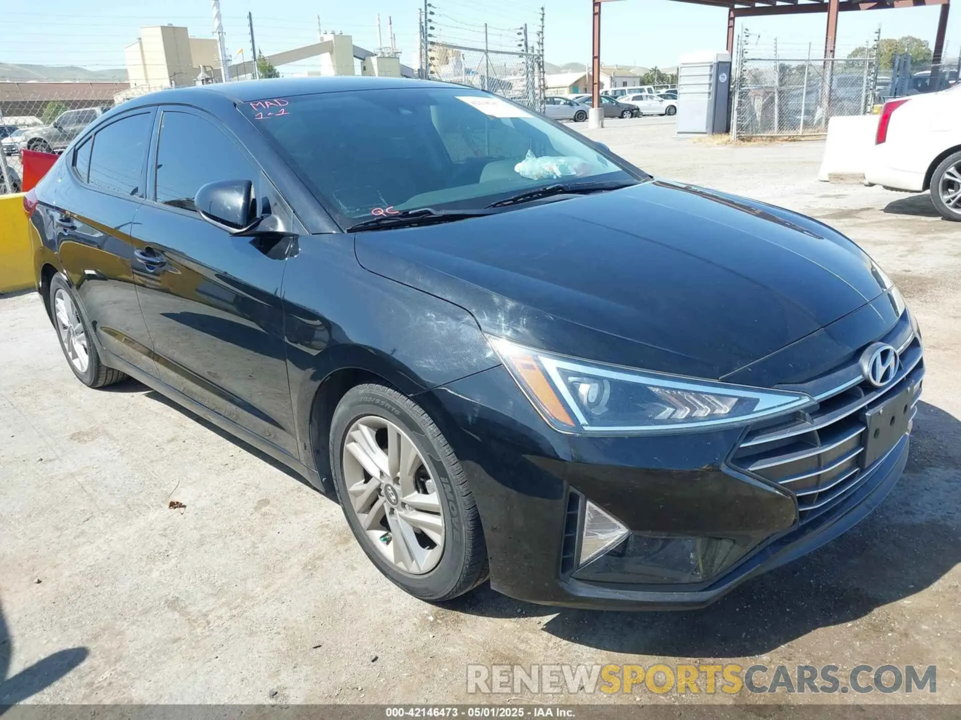 1 Photograph of a damaged car 5NPD84LF9LH548247 HYUNDAI ELANTRA 2020