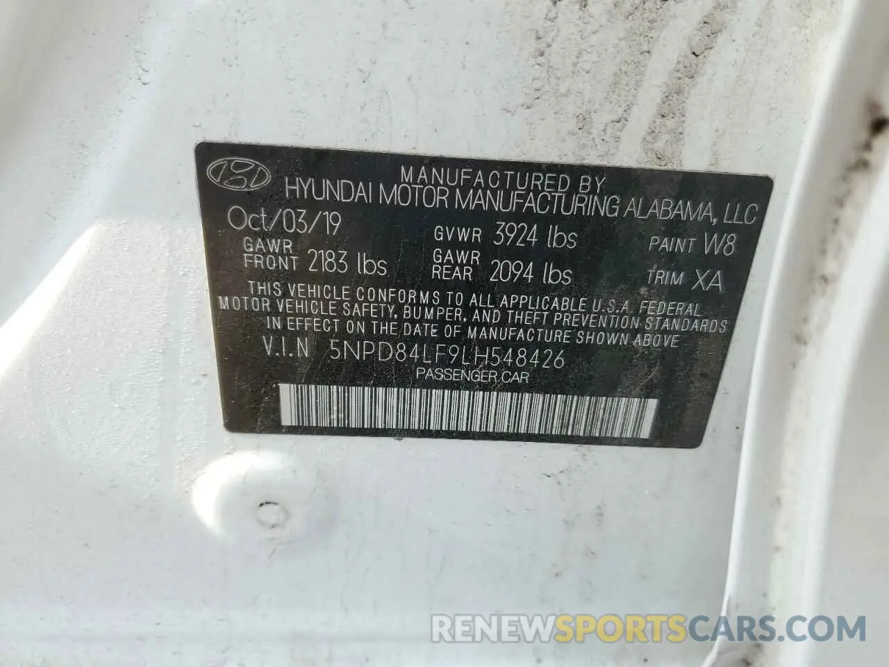 12 Photograph of a damaged car 5NPD84LF9LH548426 HYUNDAI ELANTRA 2020