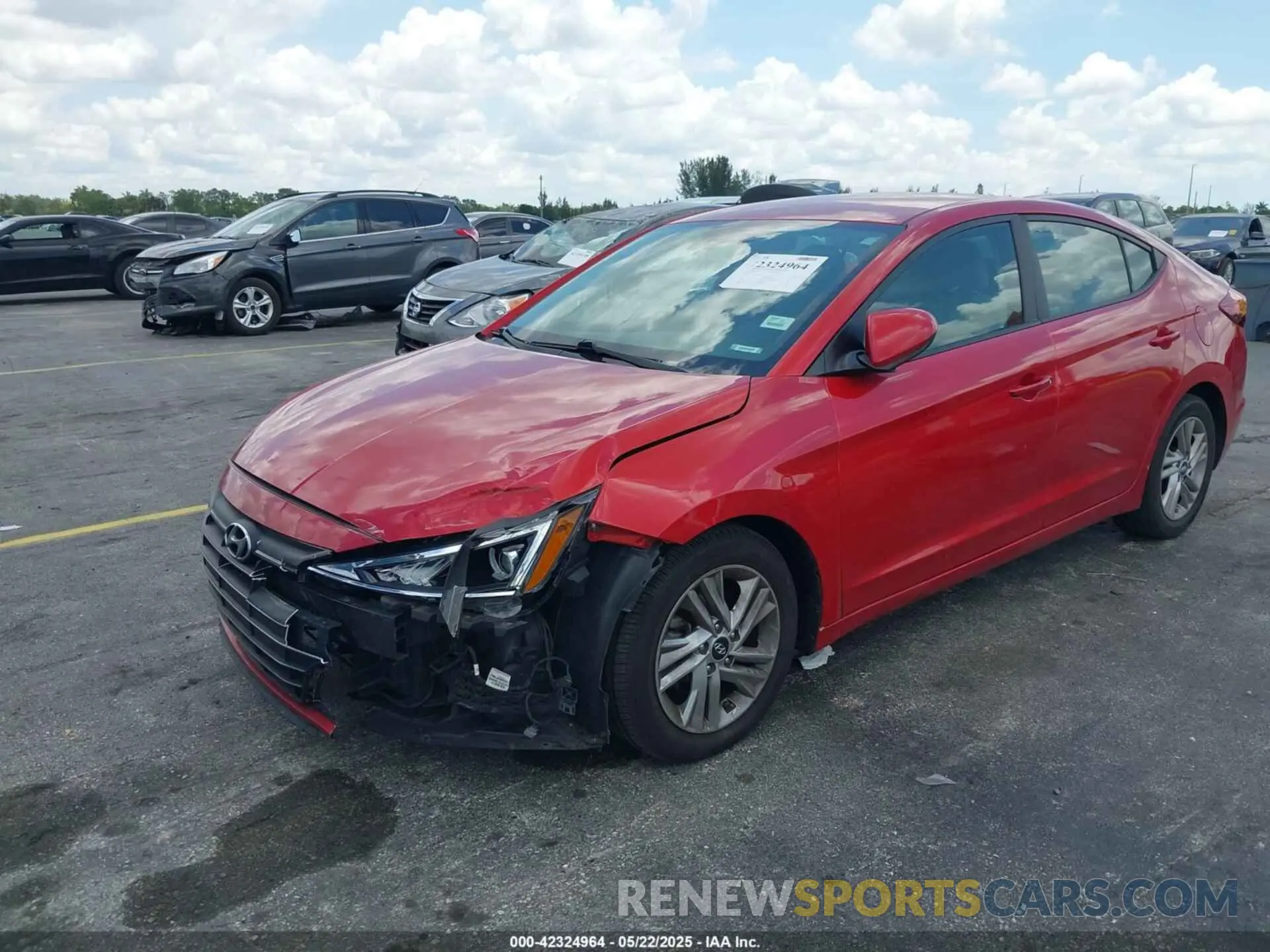 2 Photograph of a damaged car 5NPD84LF9LH555991 HYUNDAI ELANTRA 2020