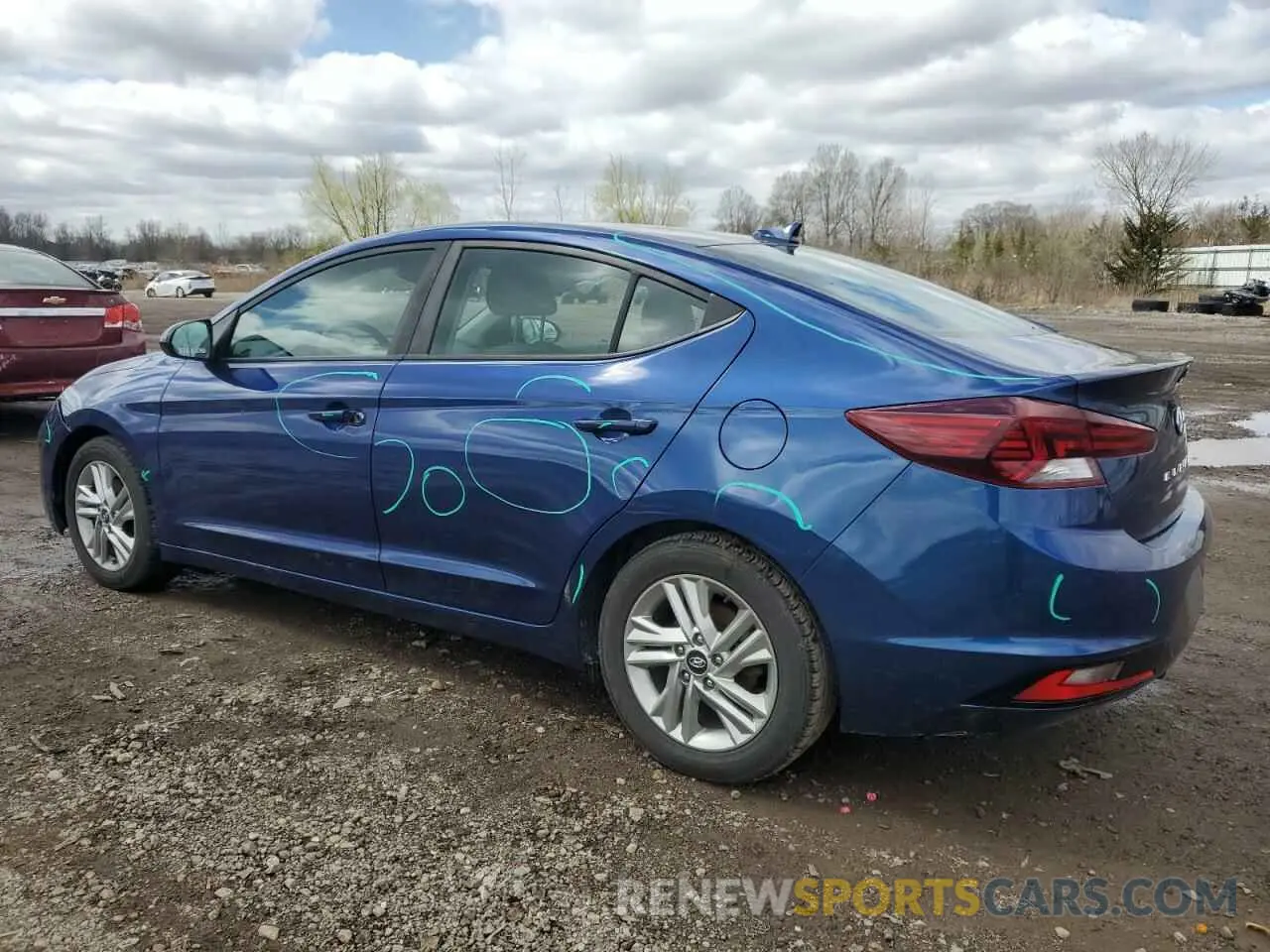 2 Photograph of a damaged car 5NPD84LF9LH563928 HYUNDAI ELANTRA 2020