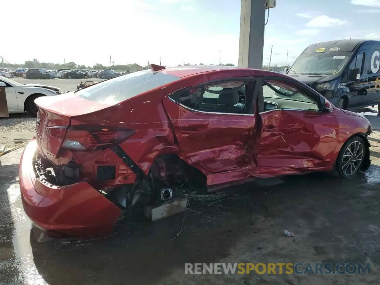 3 Photograph of a damaged car 5NPD84LF9LH576775 HYUNDAI ELANTRA 2020