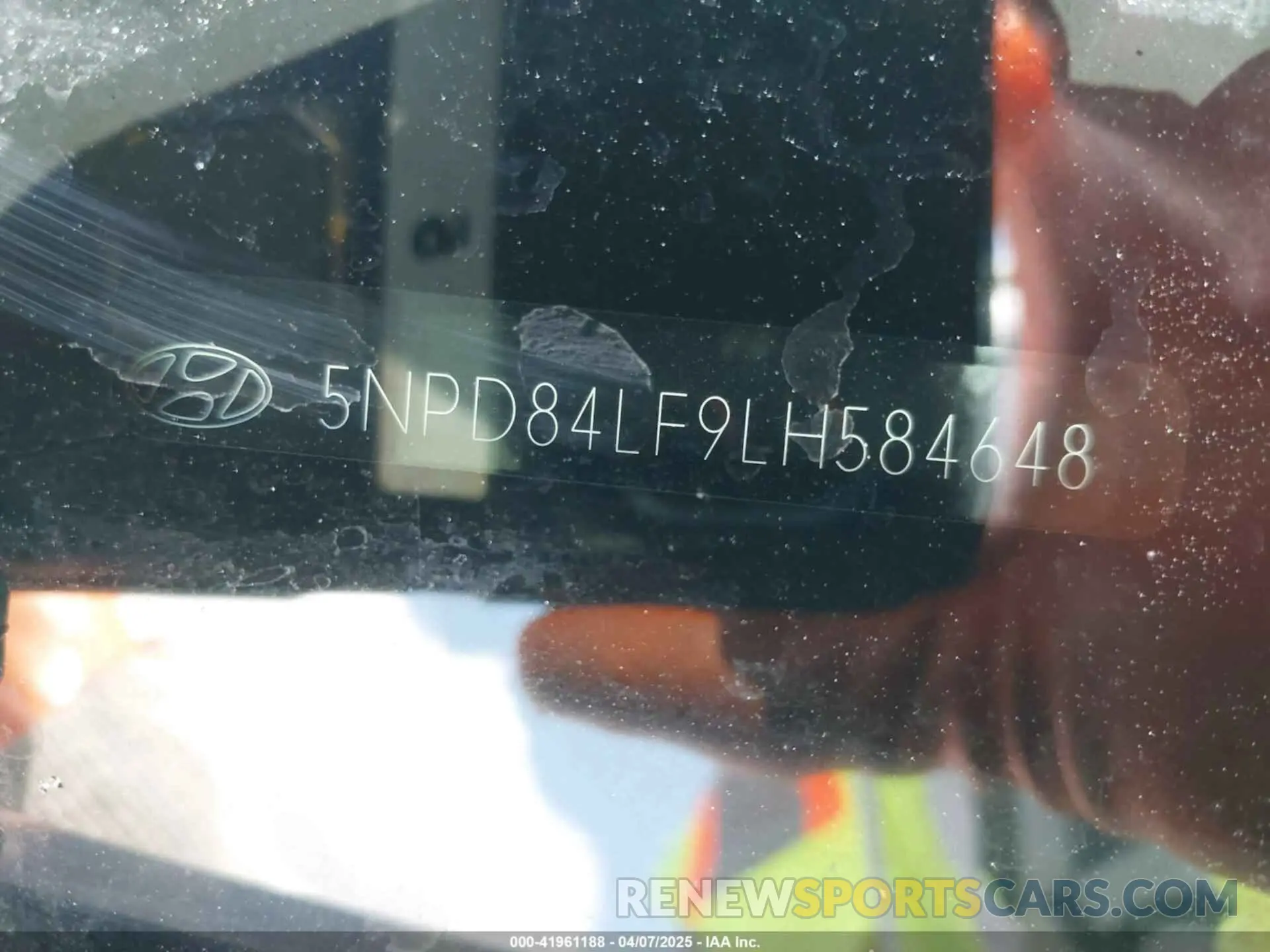 9 Photograph of a damaged car 5NPD84LF9LH584648 HYUNDAI ELANTRA 2020