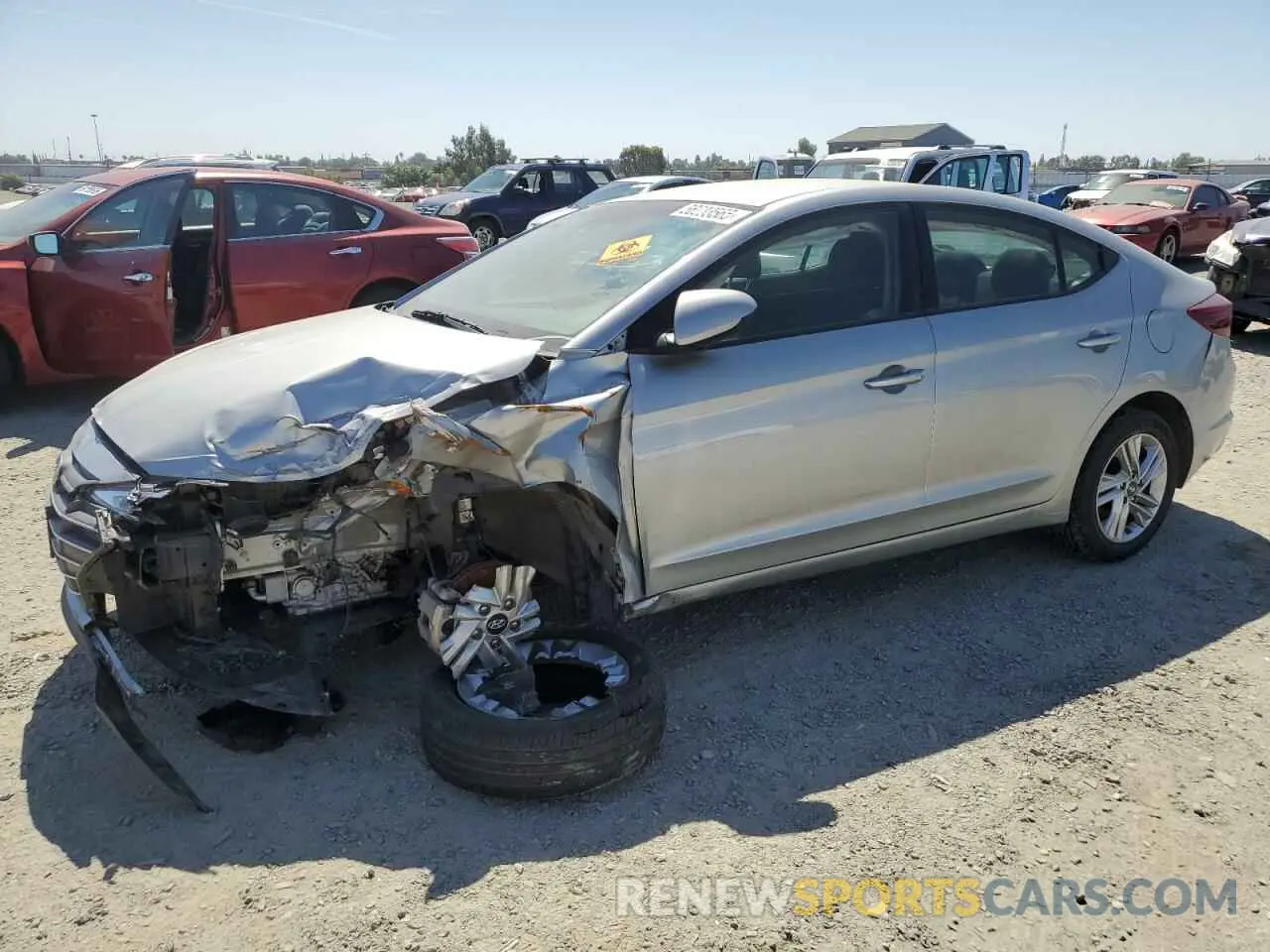 1 Photograph of a damaged car 5NPD84LF9LH606163 HYUNDAI ELANTRA 2020