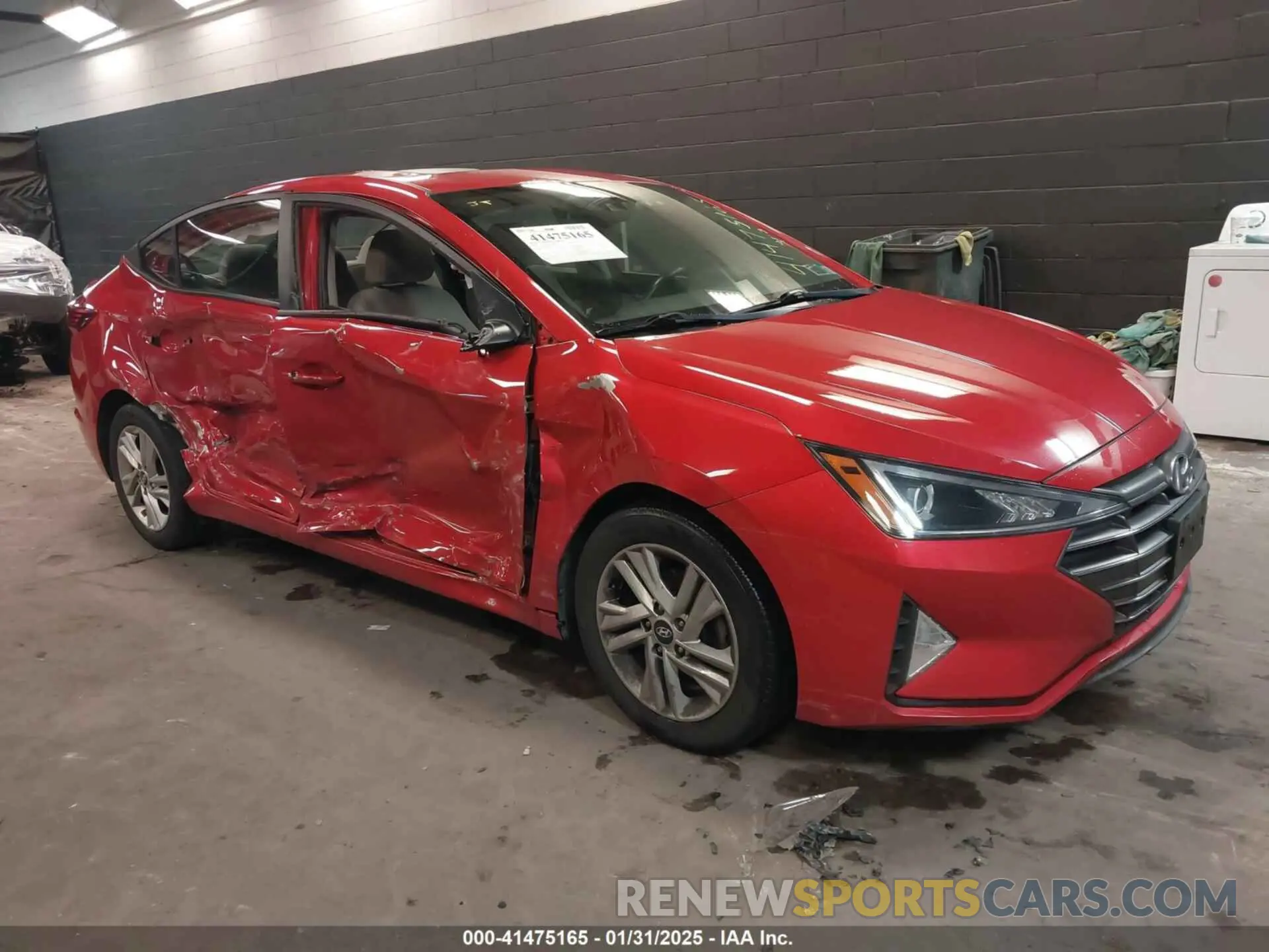 1 Photograph of a damaged car 5NPD84LF9LH612478 HYUNDAI ELANTRA 2020
