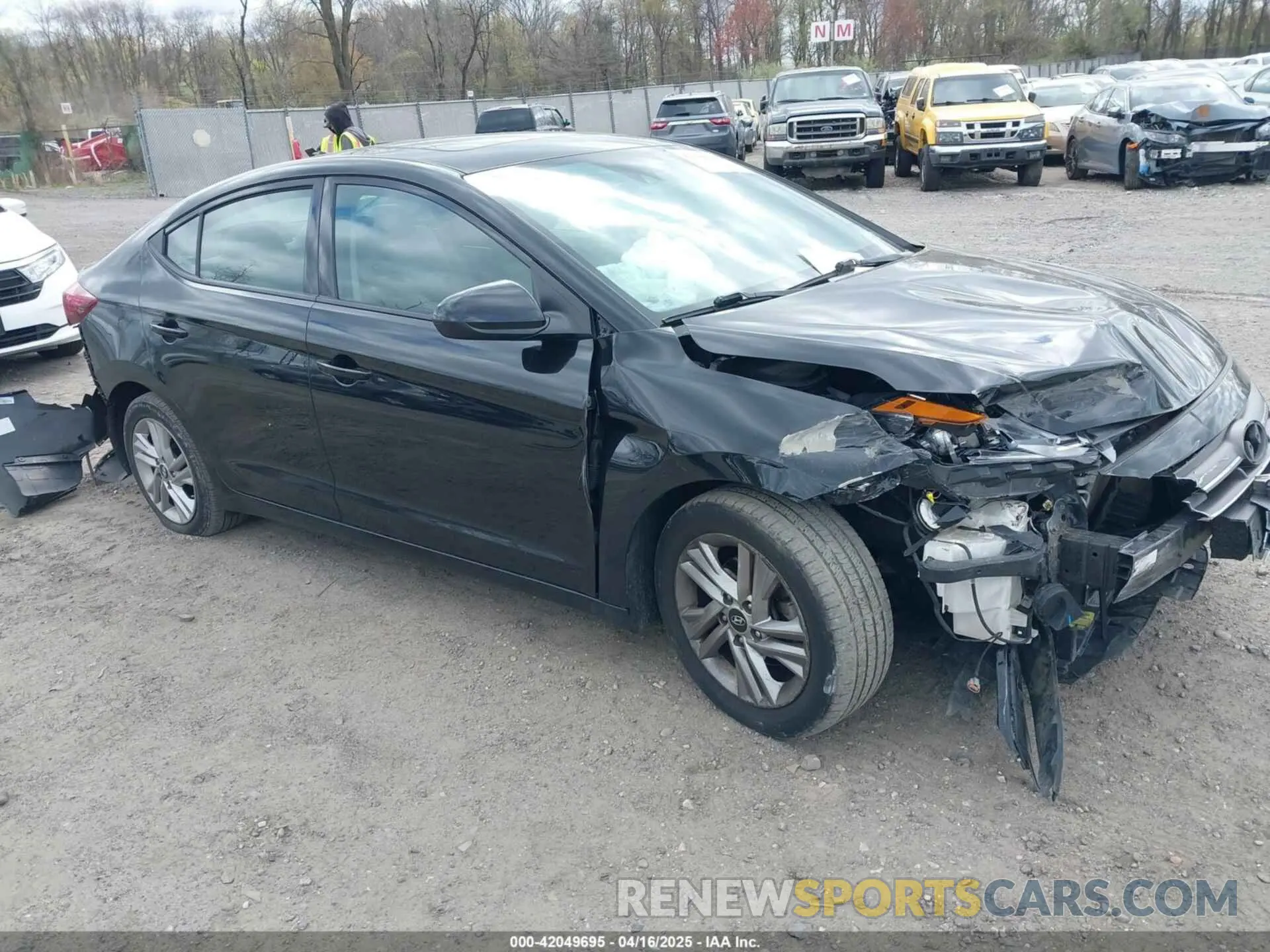 1 Photograph of a damaged car 5NPD84LF9LH617440 HYUNDAI ELANTRA 2020