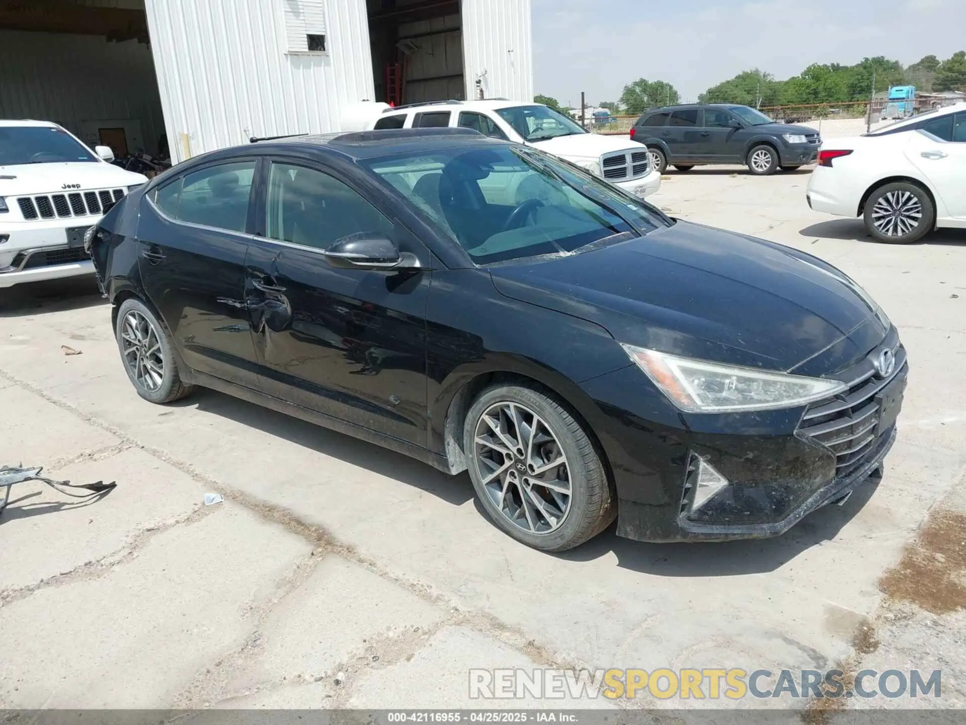 1 Photograph of a damaged car 5NPD84LFXLH515645 HYUNDAI ELANTRA 2020