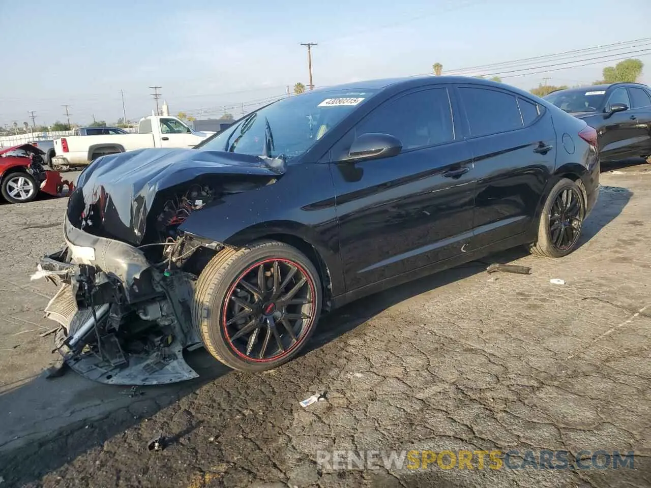 1 Photograph of a damaged car 5NPD84LFXLH548418 HYUNDAI ELANTRA 2020