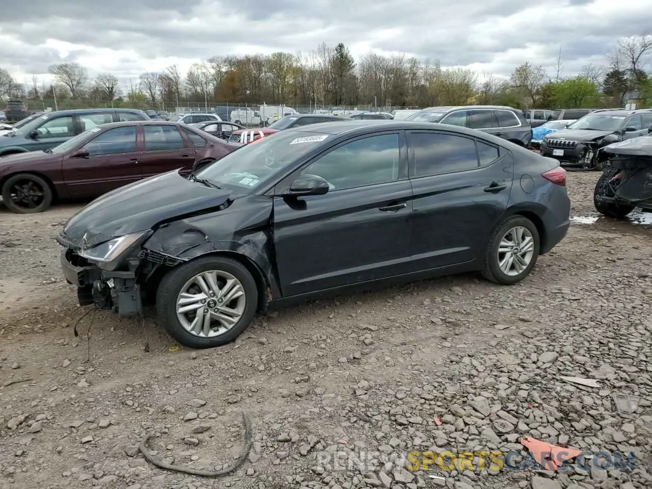 1 Photograph of a damaged car 5NPD84LFXLH552419 HYUNDAI ELANTRA 2020