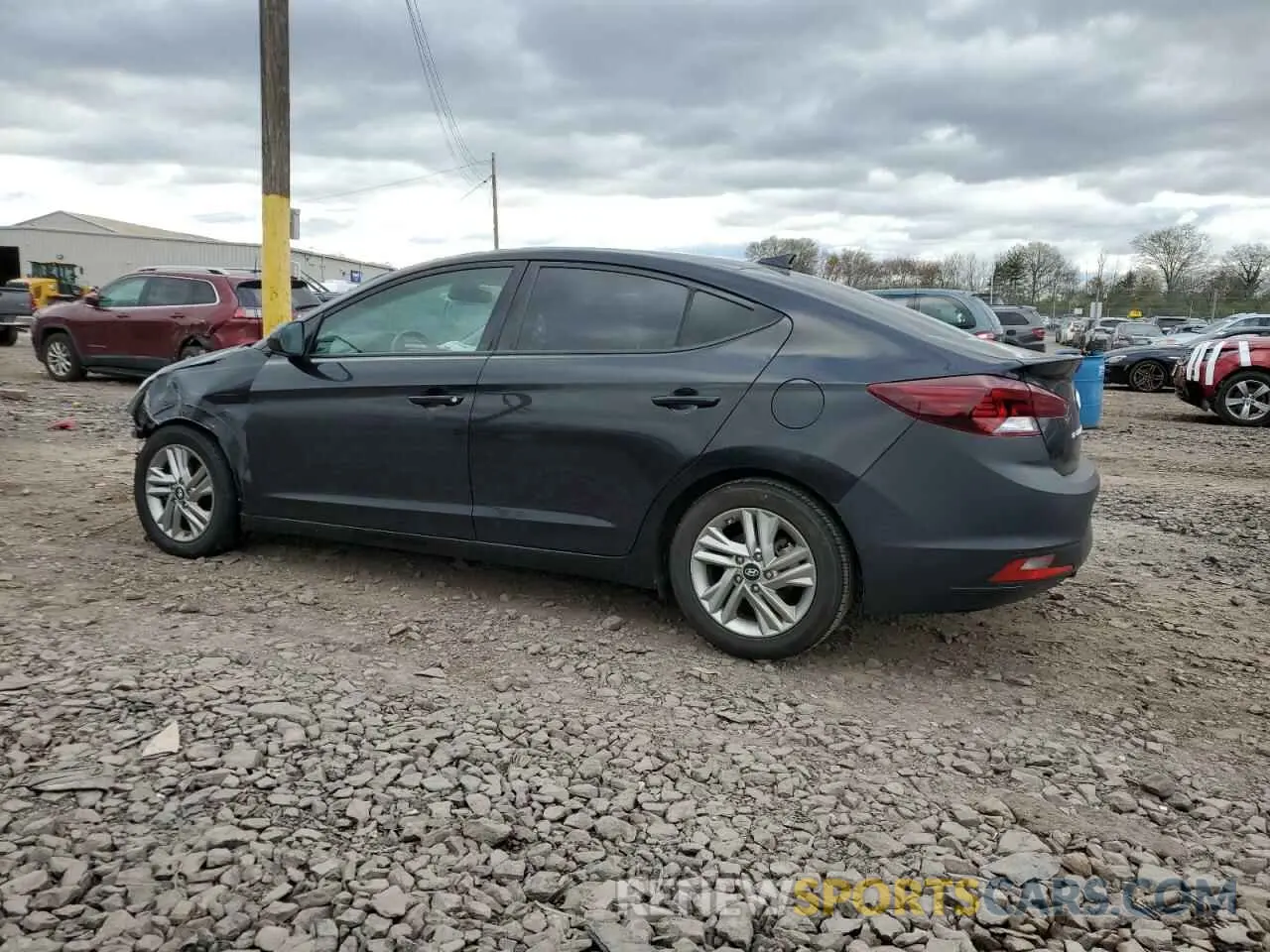 2 Photograph of a damaged car 5NPD84LFXLH552419 HYUNDAI ELANTRA 2020