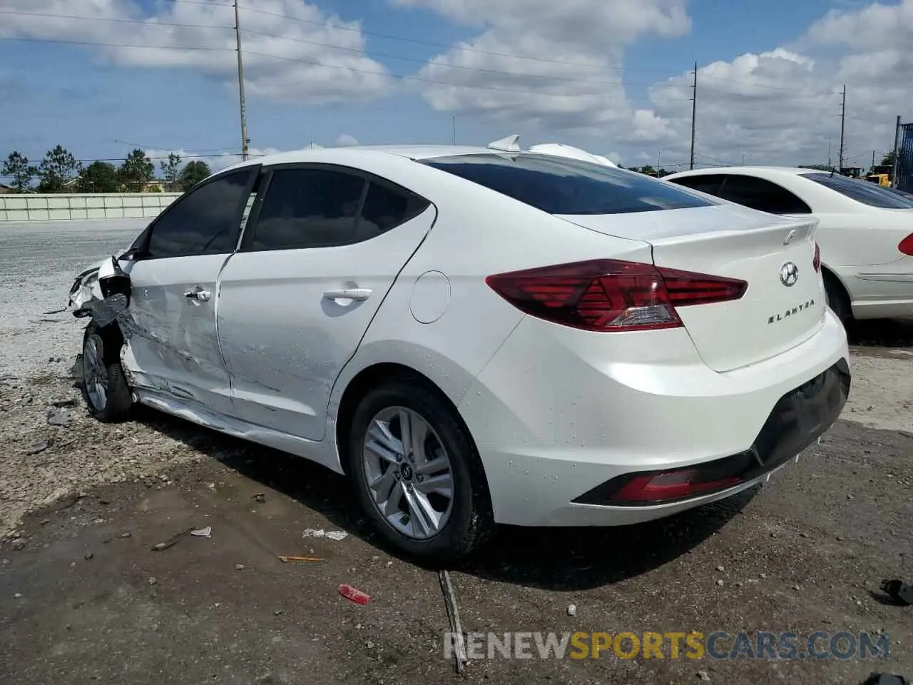 2 Photograph of a damaged car 5NPD84LFXLH569057 HYUNDAI ELANTRA 2020