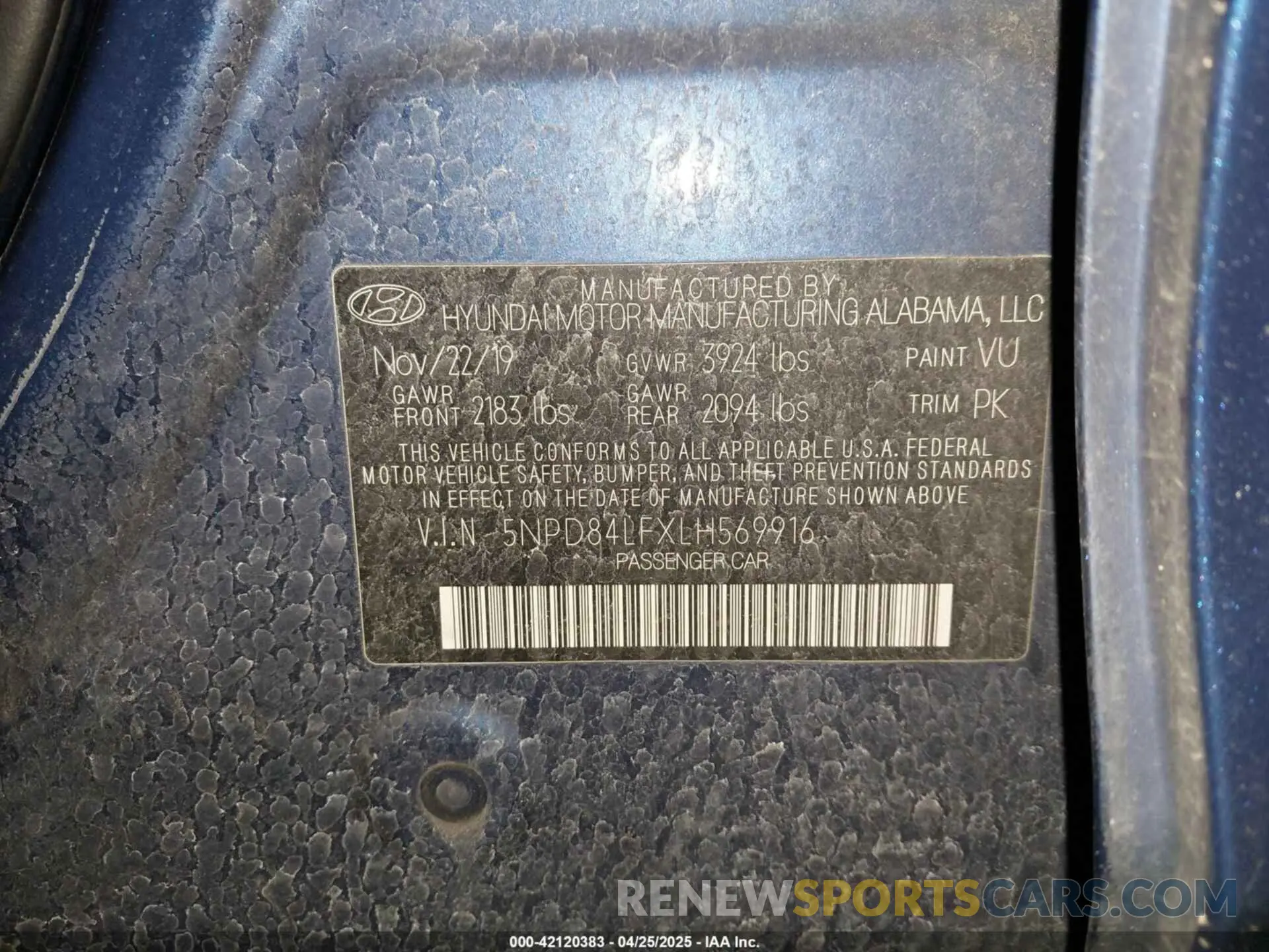9 Photograph of a damaged car 5NPD84LFXLH569916 HYUNDAI ELANTRA 2020