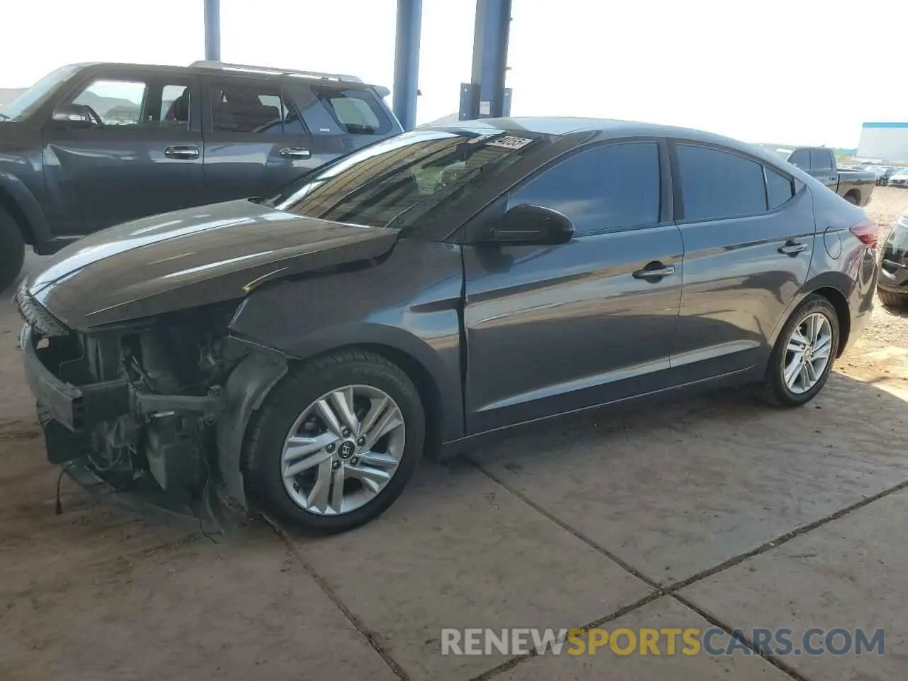 1 Photograph of a damaged car 5NPD84LFXLH572606 HYUNDAI ELANTRA 2020
