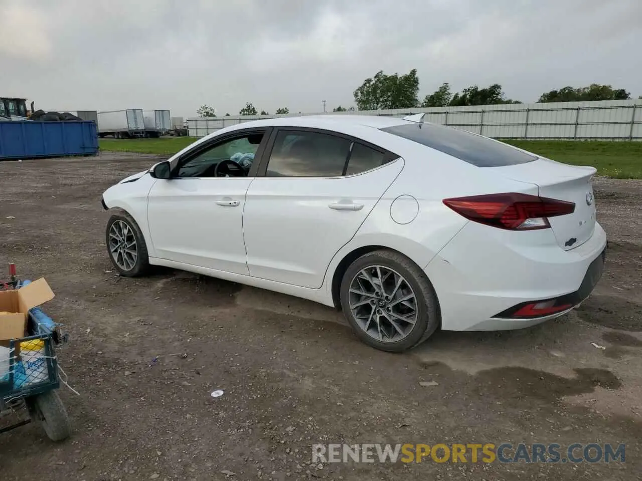 2 Photograph of a damaged car 5NPD84LFXLH573450 HYUNDAI ELANTRA 2020