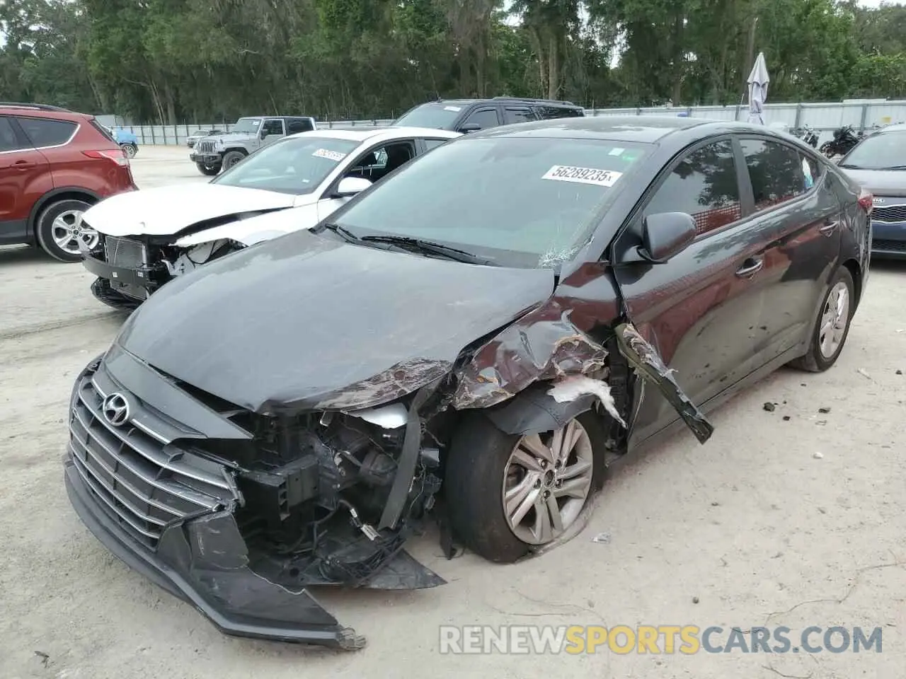 1 Photograph of a damaged car 5NPD84LFXLH583511 HYUNDAI ELANTRA 2020
