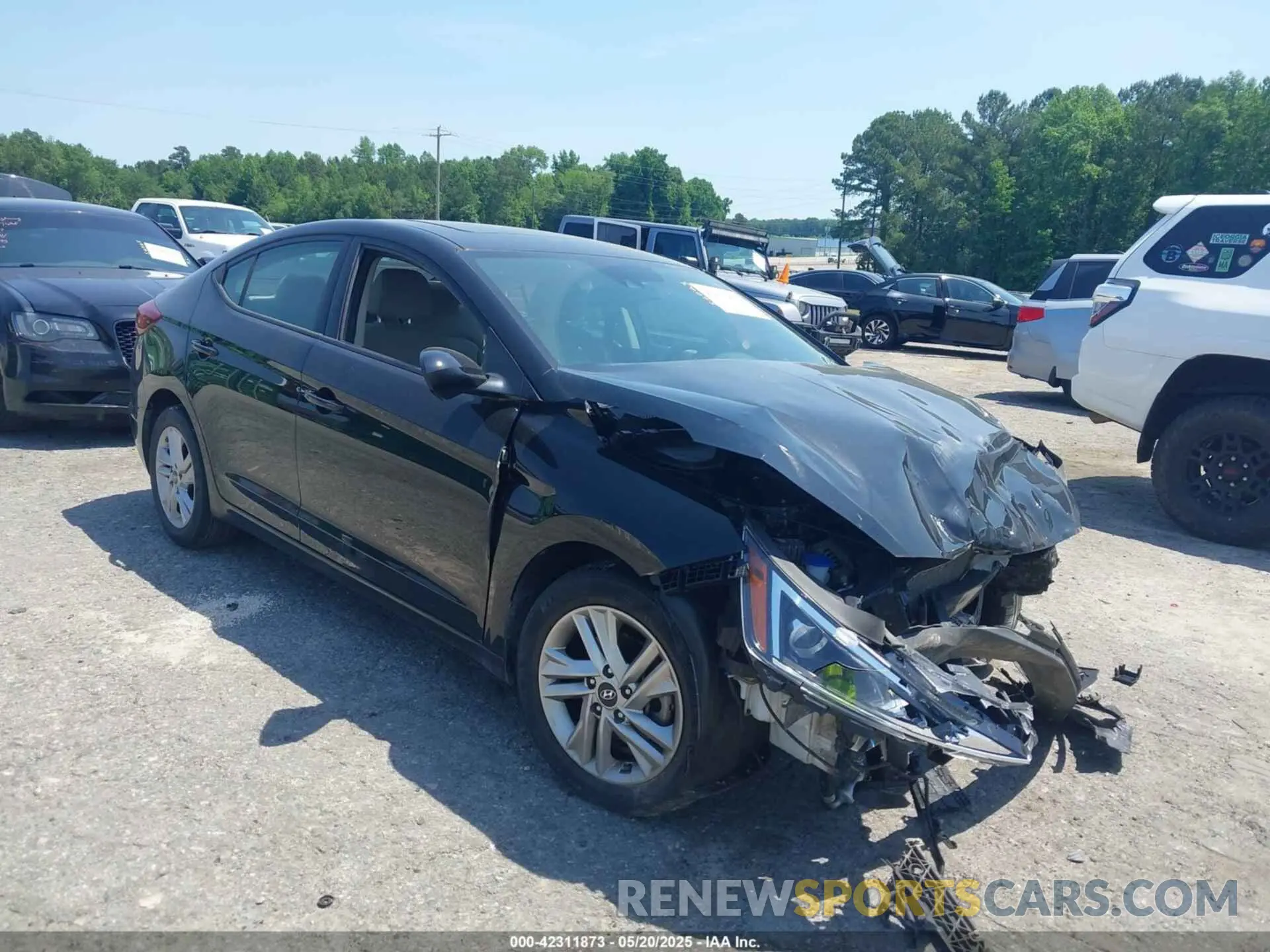 1 Photograph of a damaged car 5NPD84LFXLH603174 HYUNDAI ELANTRA 2020