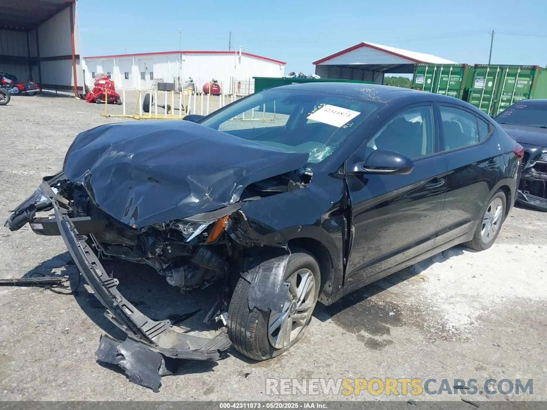 2 Photograph of a damaged car 5NPD84LFXLH603174 HYUNDAI ELANTRA 2020