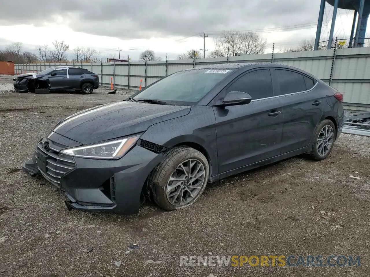 1 Photograph of a damaged car 5NPD84LFXLH616863 HYUNDAI ELANTRA 2020