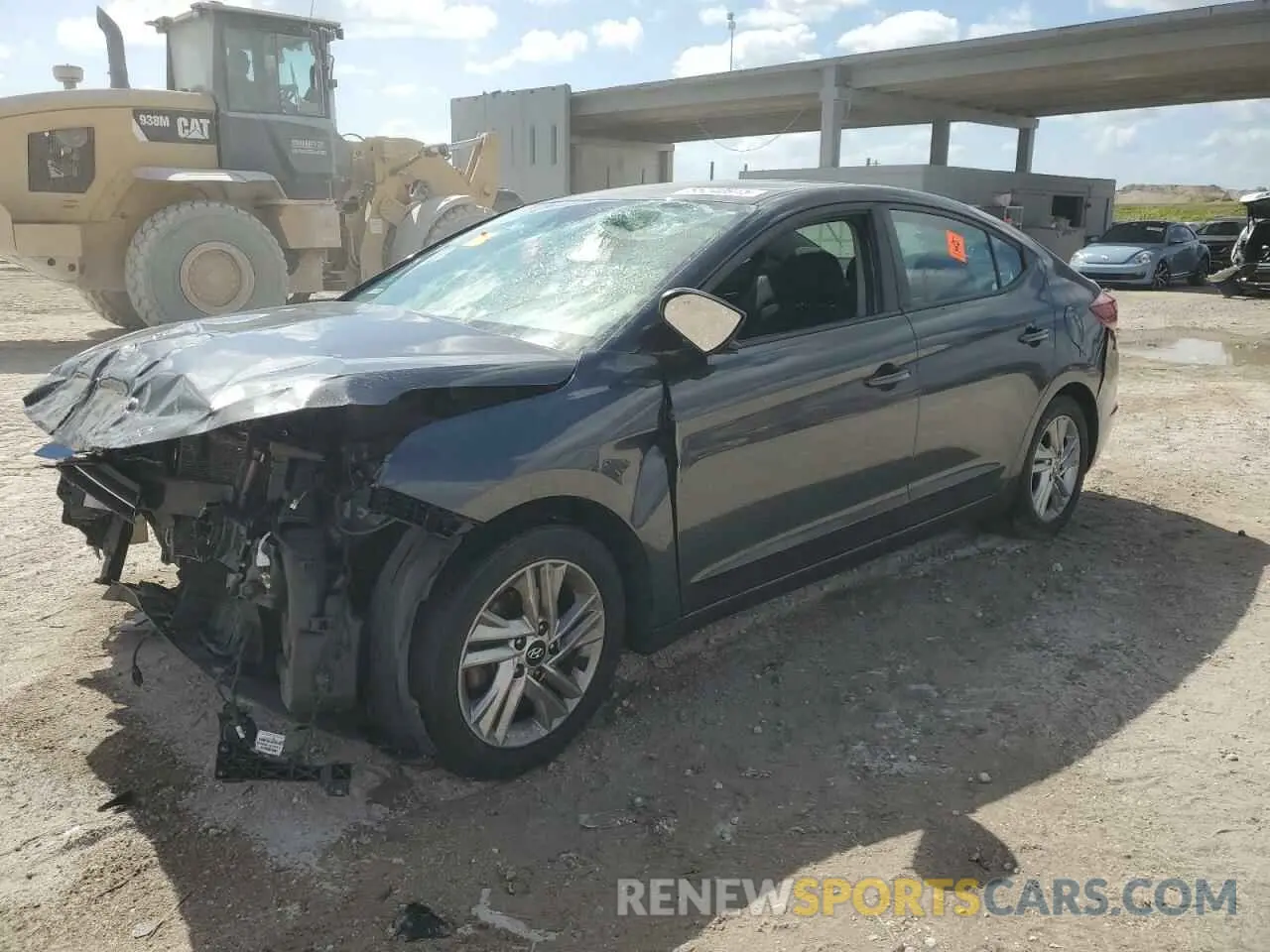1 Photograph of a damaged car 5NPD84LFXLH621593 HYUNDAI ELANTRA 2020