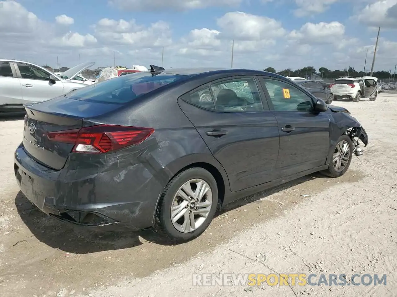 3 Photograph of a damaged car 5NPD84LFXLH621593 HYUNDAI ELANTRA 2020