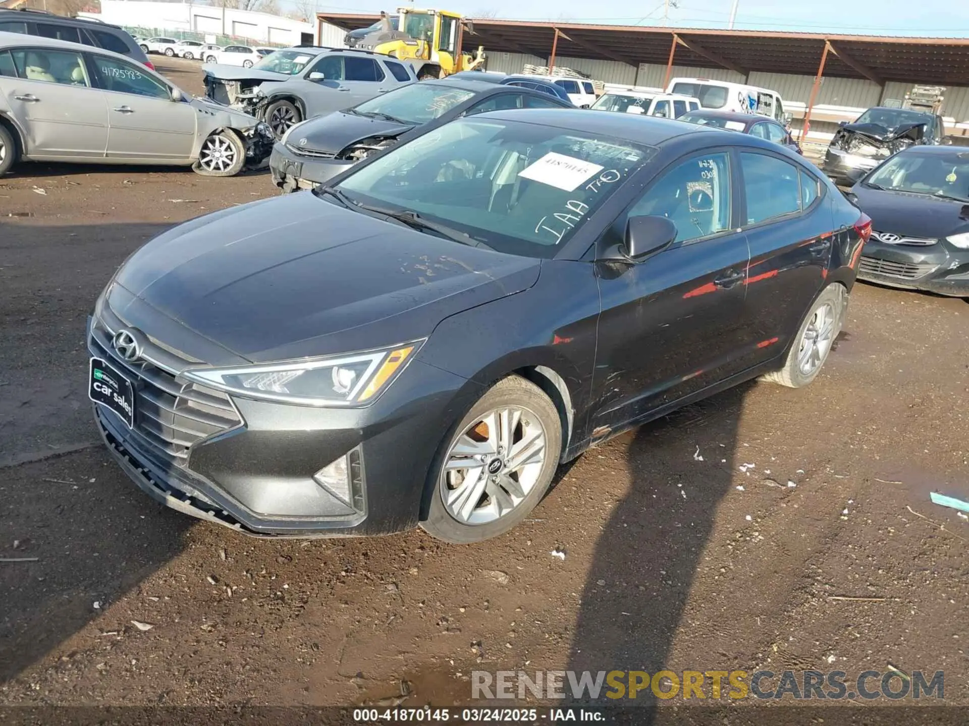 2 Photograph of a damaged car 5NPD84LFXLH630309 HYUNDAI ELANTRA 2020